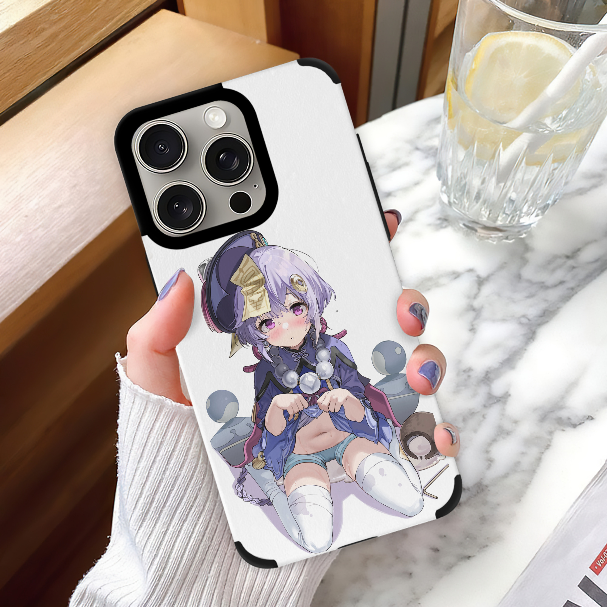 げんし神 七七 なな  genshin Nana 【iPhone15ProMax対応】 PUレザー スマホケース 耐衝撃＆黄変防止