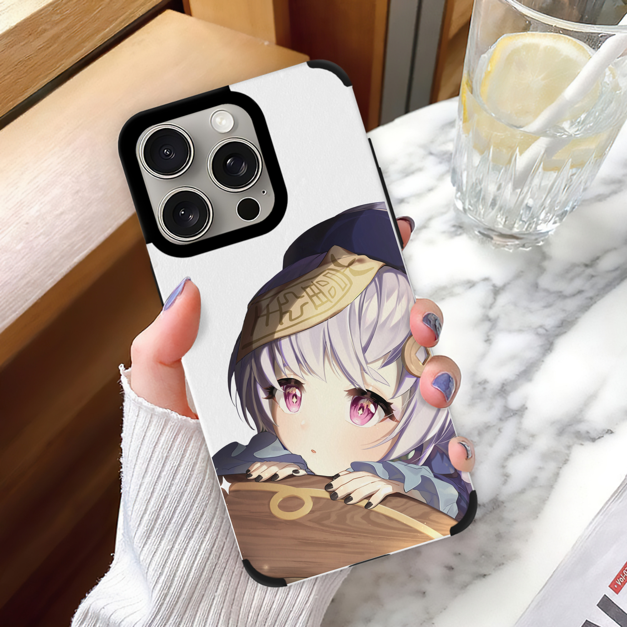 げんし神 七七 なな  genshin Nana 【iPhone15ProMax対応】 PUレザー スマホケース 耐衝撃＆黄変防止