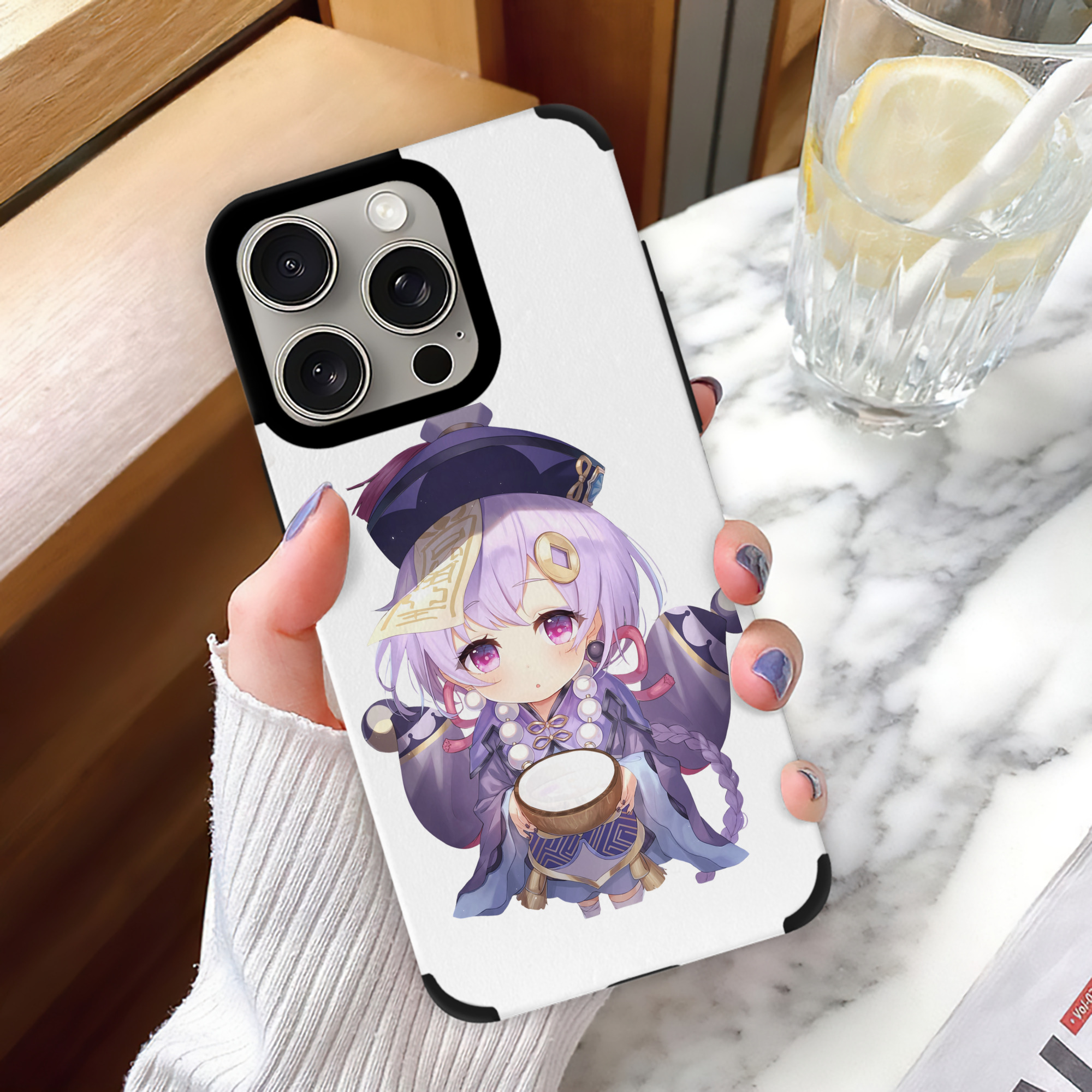 げんし神 七七 なな  genshin Nana 【iPhone15ProMax対応】 PUレザー スマホケース 耐衝撃＆黄変防止