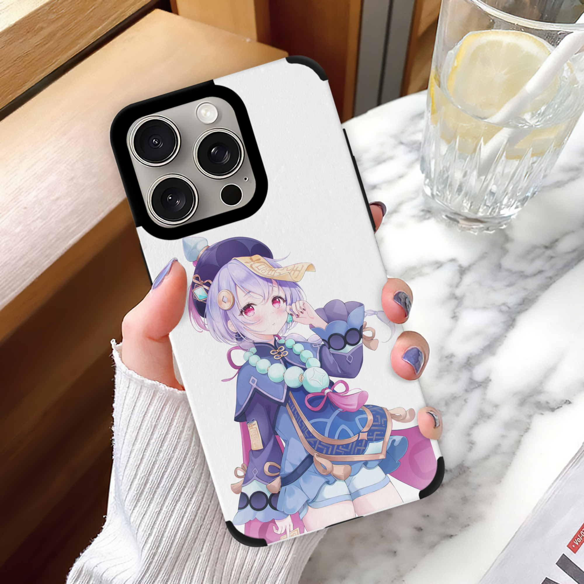 げんし神 七七 なな  genshin Nana 【iPhone15ProMax対応】 PUレザー スマホケース 耐衝撃＆黄変防止