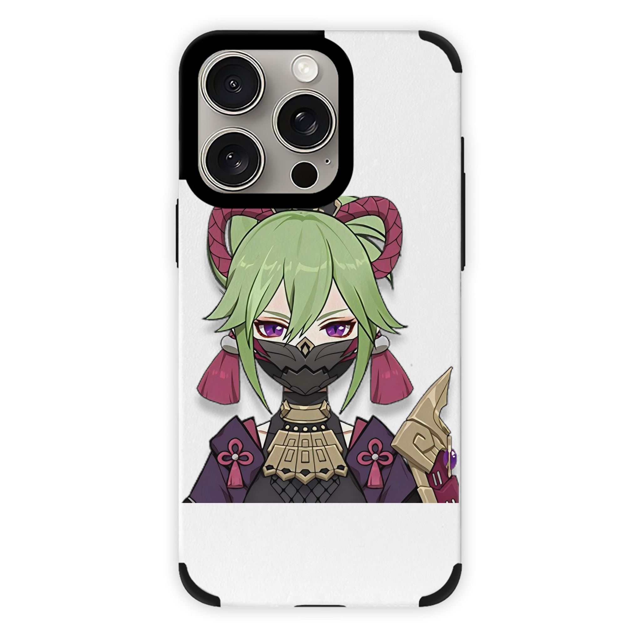 げんし神  久岐忍 くき しのぶ genshin Kuki Shinobu 【iPhone15ProMax対応】 PUレザー スマホケース 耐衝撃＆黄変防止