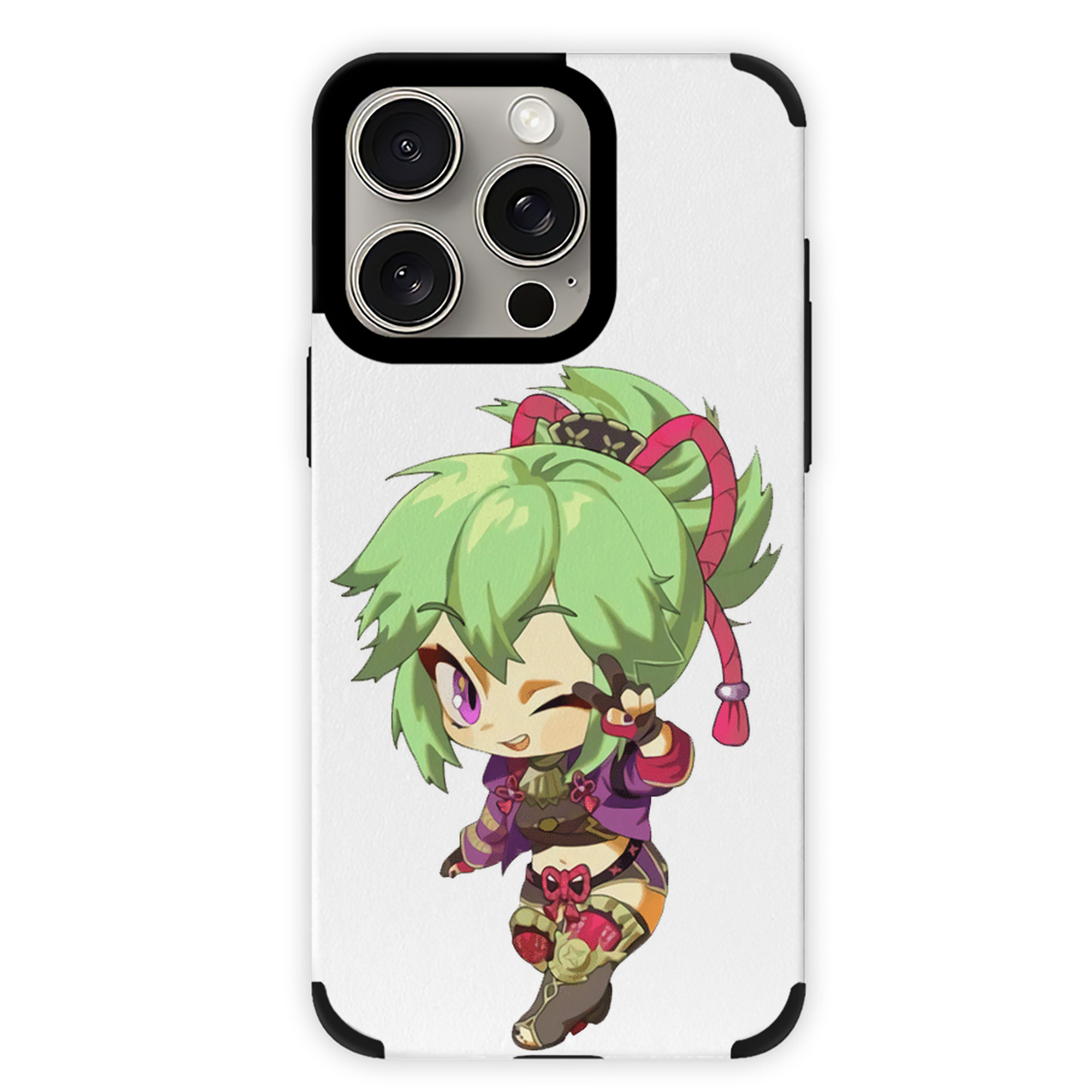 げんし神  久岐忍 くき しのぶ genshin Kuki Shinobu 【iPhone15ProMax対応】 PUレザー スマホケース 耐衝撃＆黄変防止