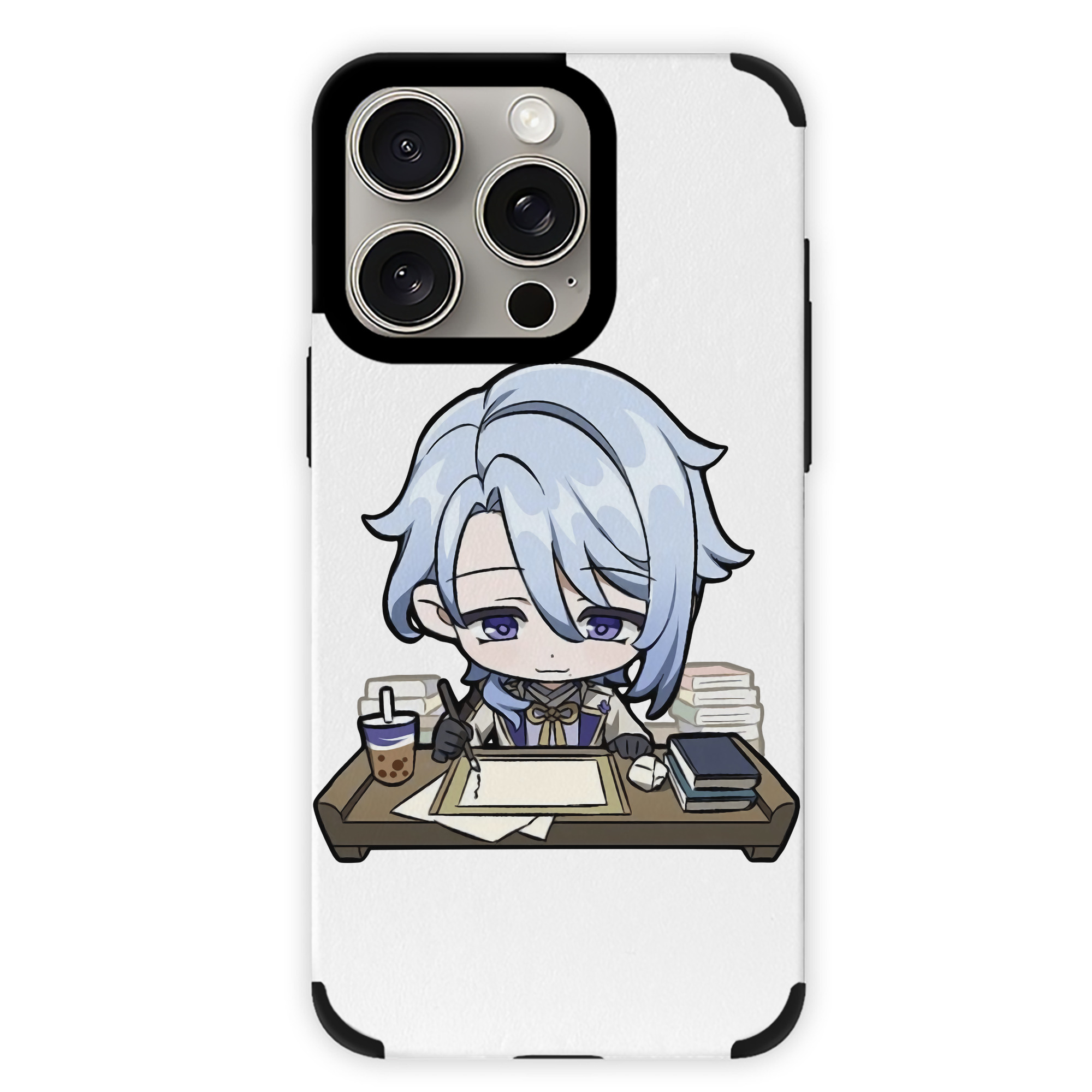 げんし神 神里綾人 かみさとあやと genshin Kamisato Ayato 【iPhone15ProMax対応】 PUレザー スマホケース 耐衝撃＆黄変防止