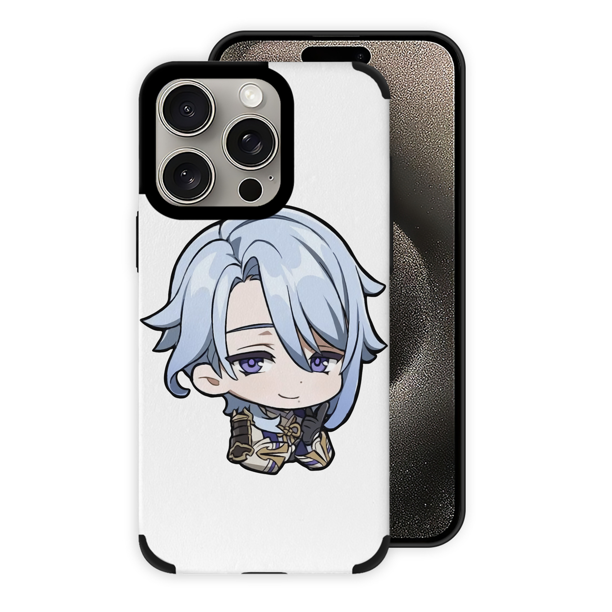 げんし神 神里綾人 かみさとあやと genshin Kamisato Ayato 【iPhone15ProMax対応】 PUレザー スマホケース 耐衝撃＆黄変防止