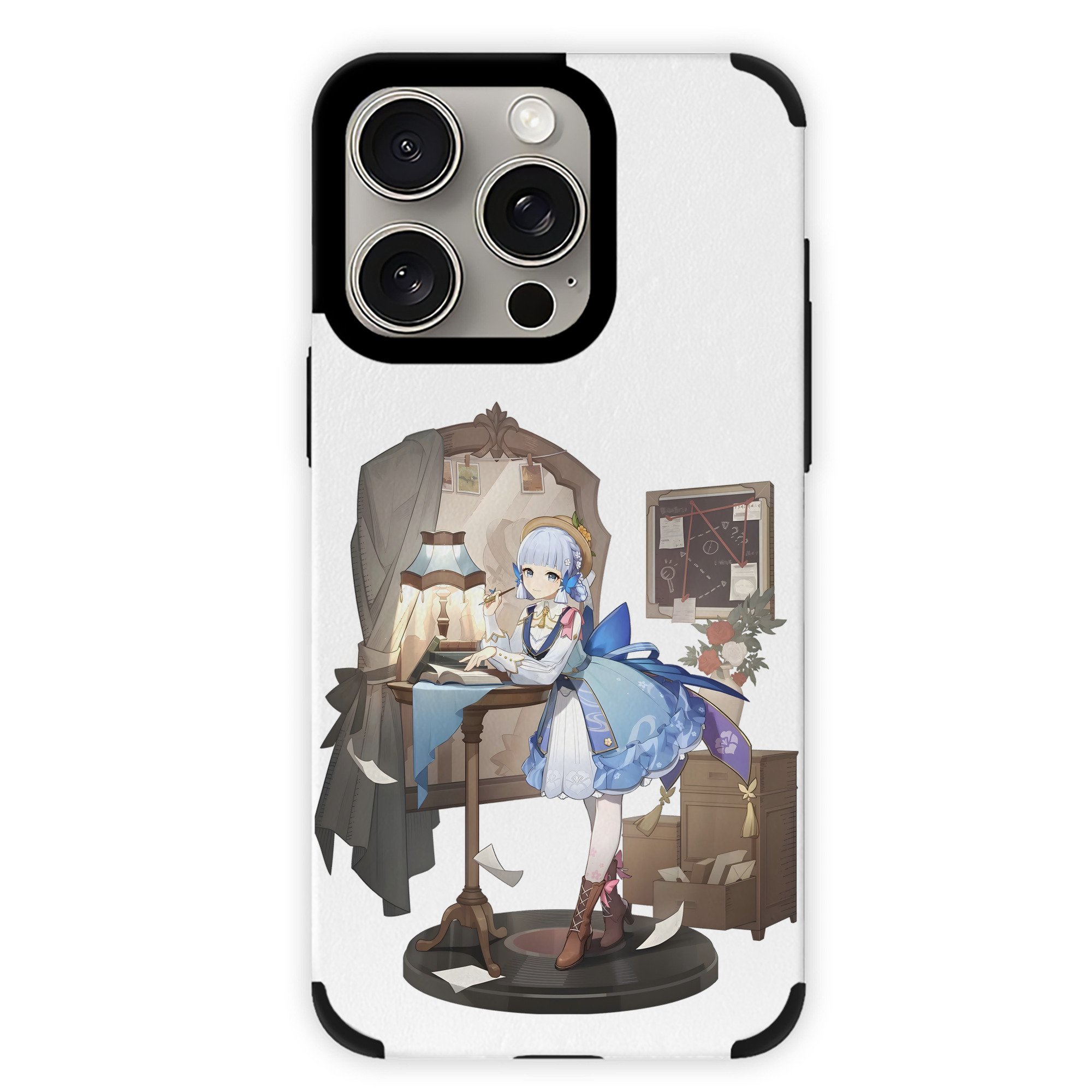 げんし神 神里綾華 神宮寺レン genshin Kamimiya Ren 【iPhone15ProMax対応】 PUレザー スマホケース 耐衝撃＆黄変防止