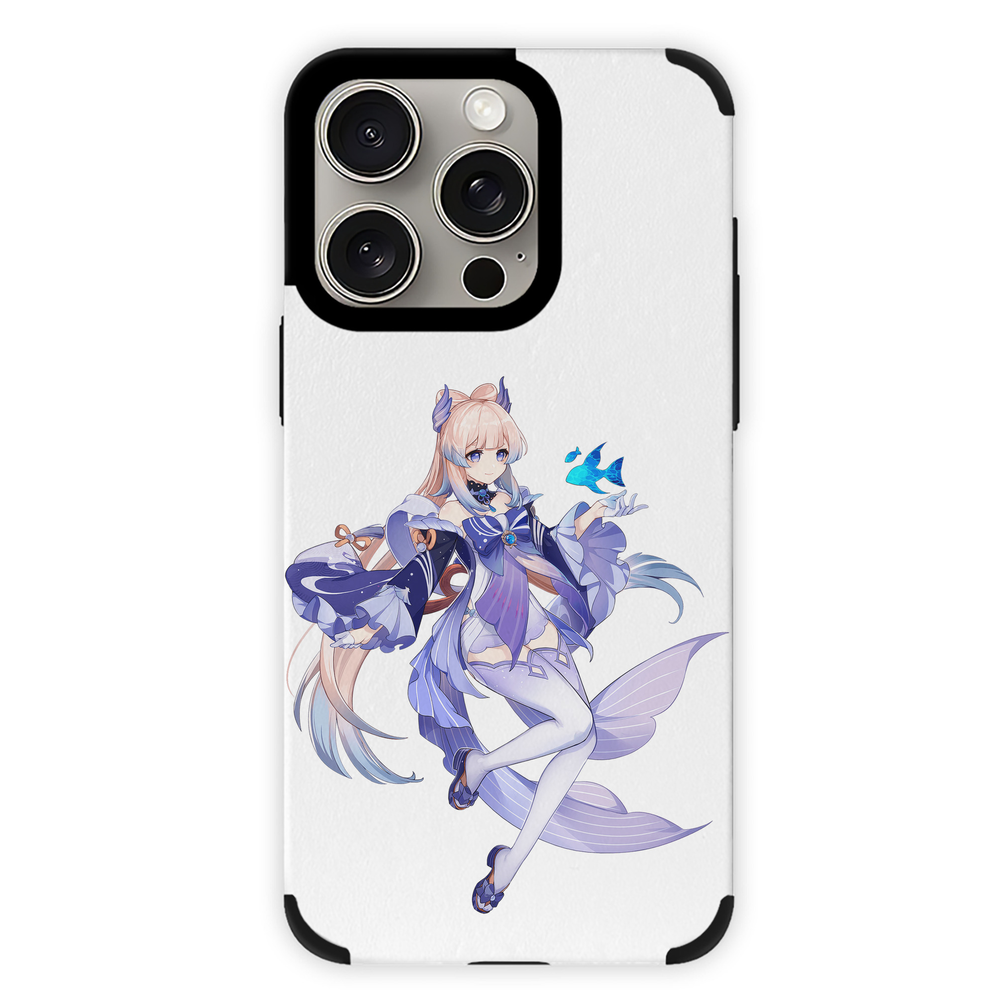 げんし神 珊瑚宮心海 サンゴノミヤ・ココミ genshin Sangonomiya Kokomi 【iPhone15ProMax対応】 PUレザー スマホケース 耐衝撃＆黄変防止