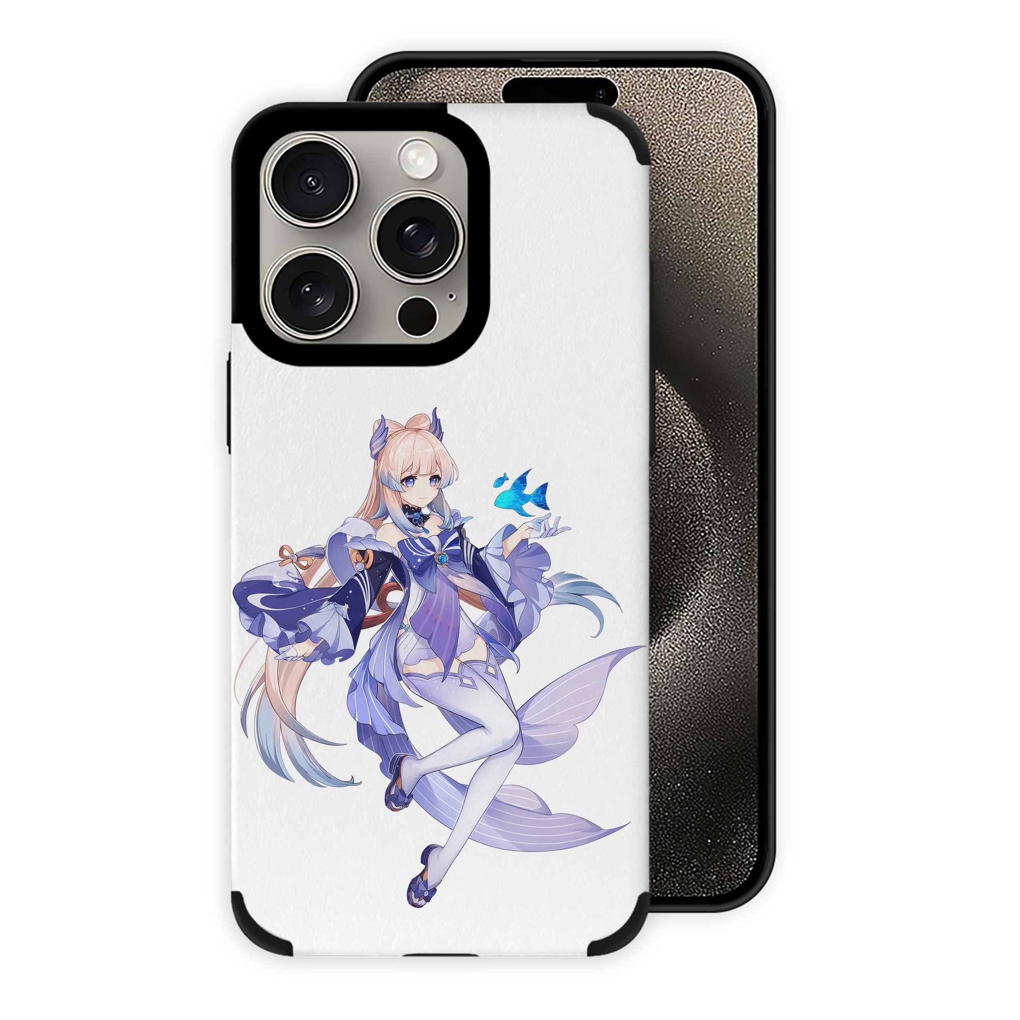 げんし神 珊瑚宮心海 サンゴノミヤ・ココミ genshin Sangonomiya Kokomi 【iPhone15ProMax対応】 PUレザー スマホケース 耐衝撃＆黄変防止