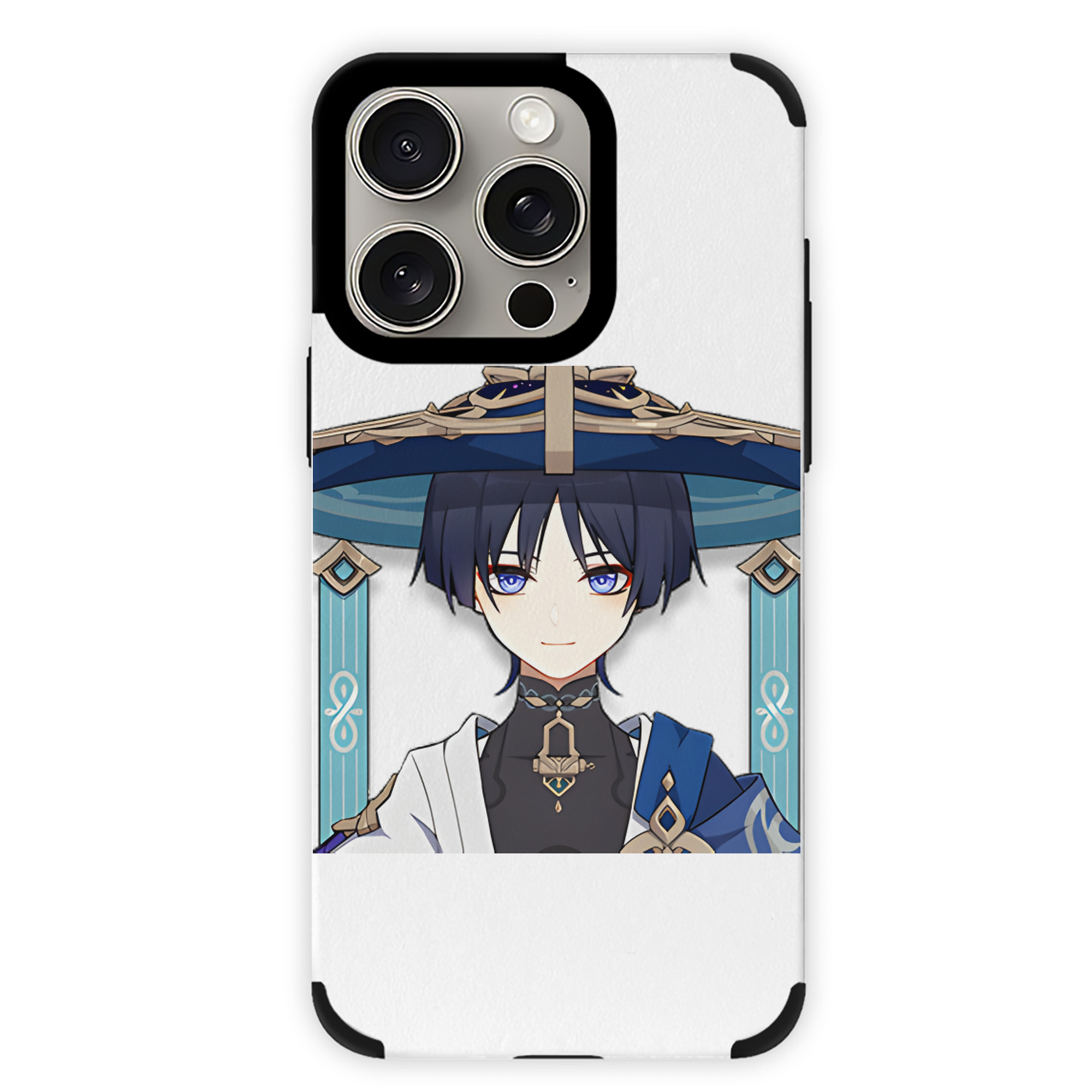 げんし神 さんペい genshin Sanpei 【iPhone15ProMax対応】 PUレザー スマホケース 耐衝撃＆黄変防止