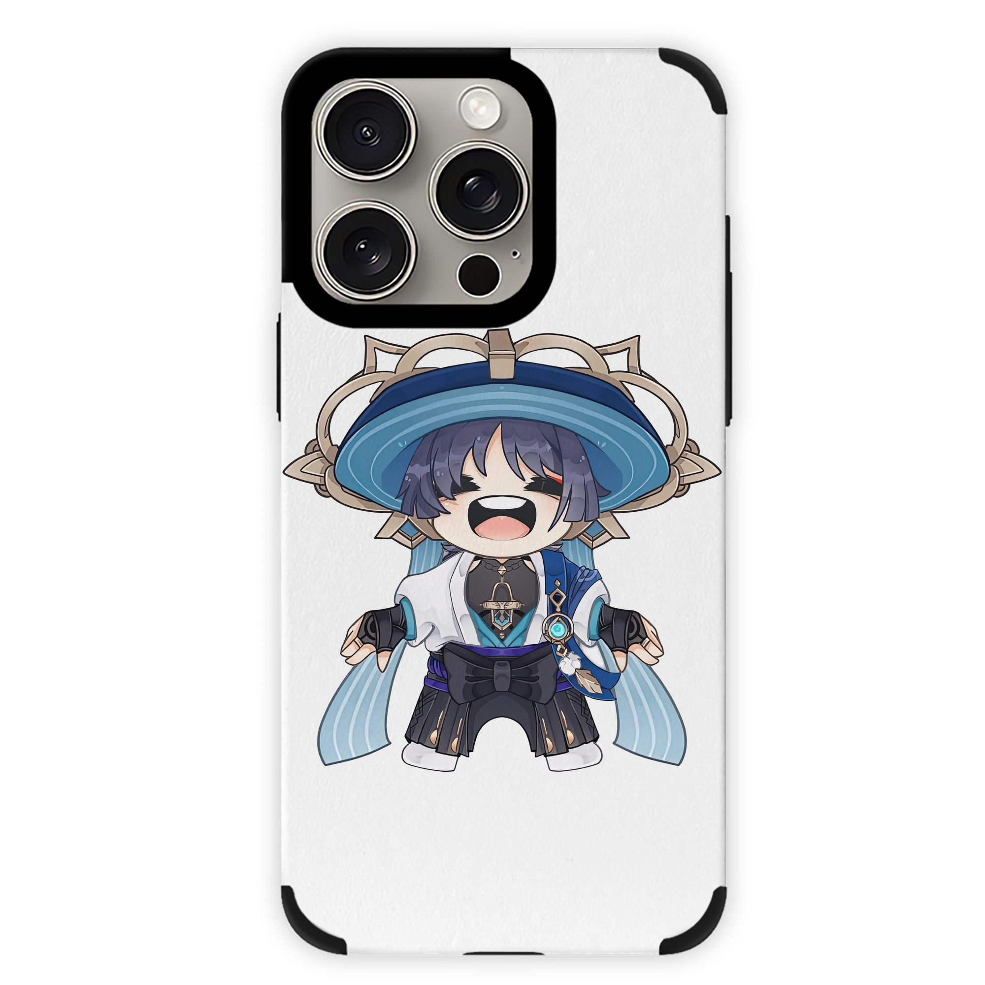 げんし神 さんペい genshin Sanpei 【iPhone15ProMax対応】 PUレザー スマホケース 耐衝撃＆黄変防止