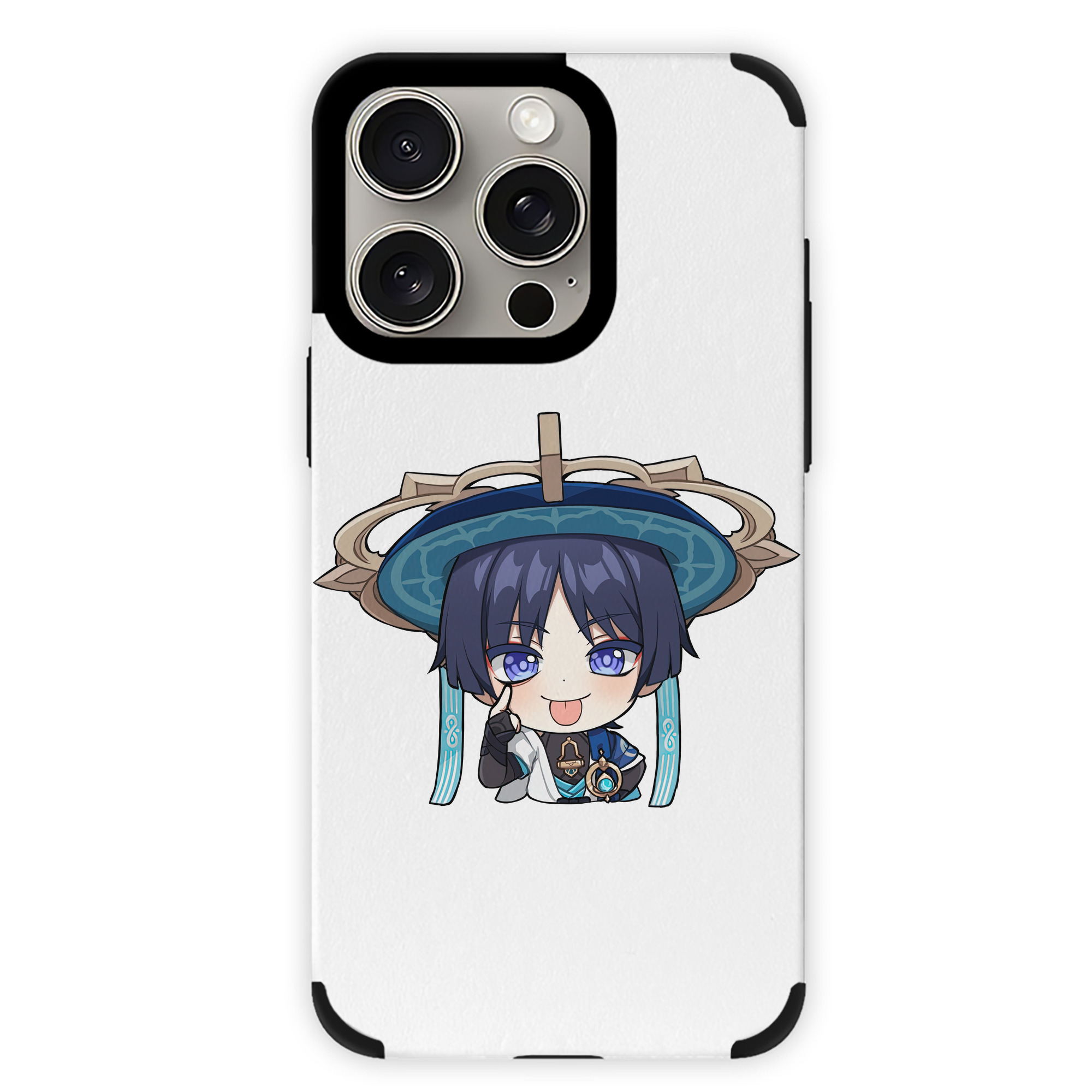 げんし神 さんペい genshin Sanpei 【iPhone15ProMax対応】 PUレザー スマホケース 耐衝撃＆黄変防止