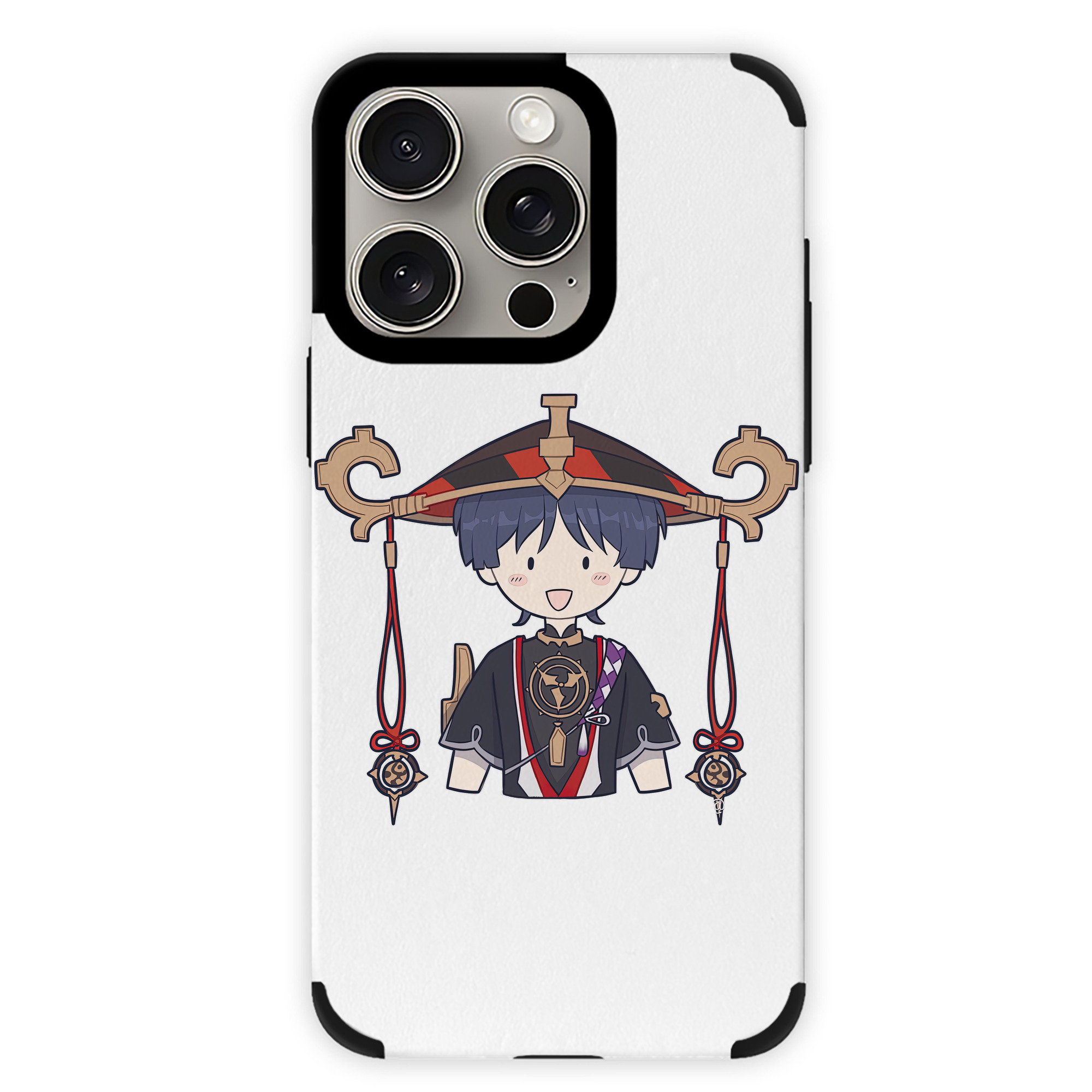 げんし神 さんペい genshin Sanpei 【iPhone15ProMax対応】 PUレザー スマホケース 耐衝撃＆黄変防止