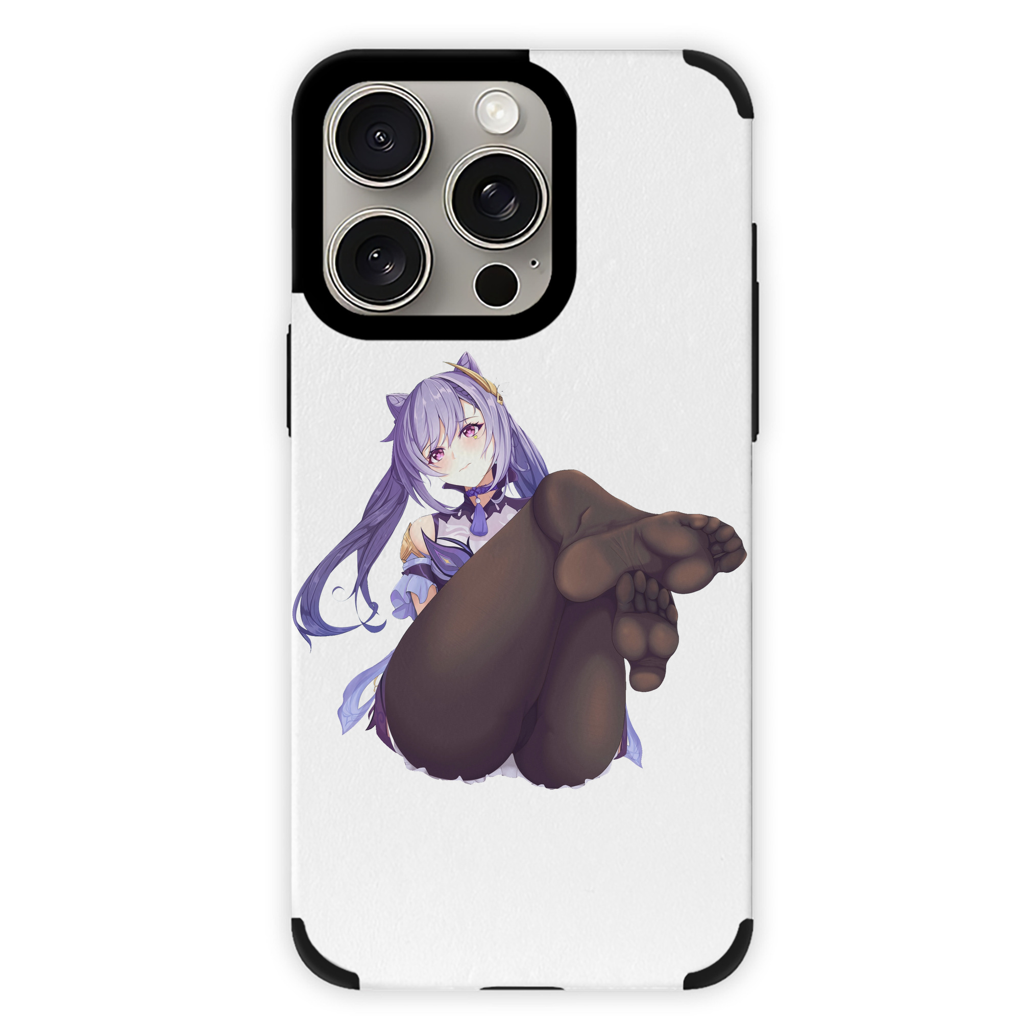 げんし神 刻晴 こくせい genshin Kokusei 【iPhone15ProMax対応】 PUレザー スマホケース 耐衝撃＆黄変防止