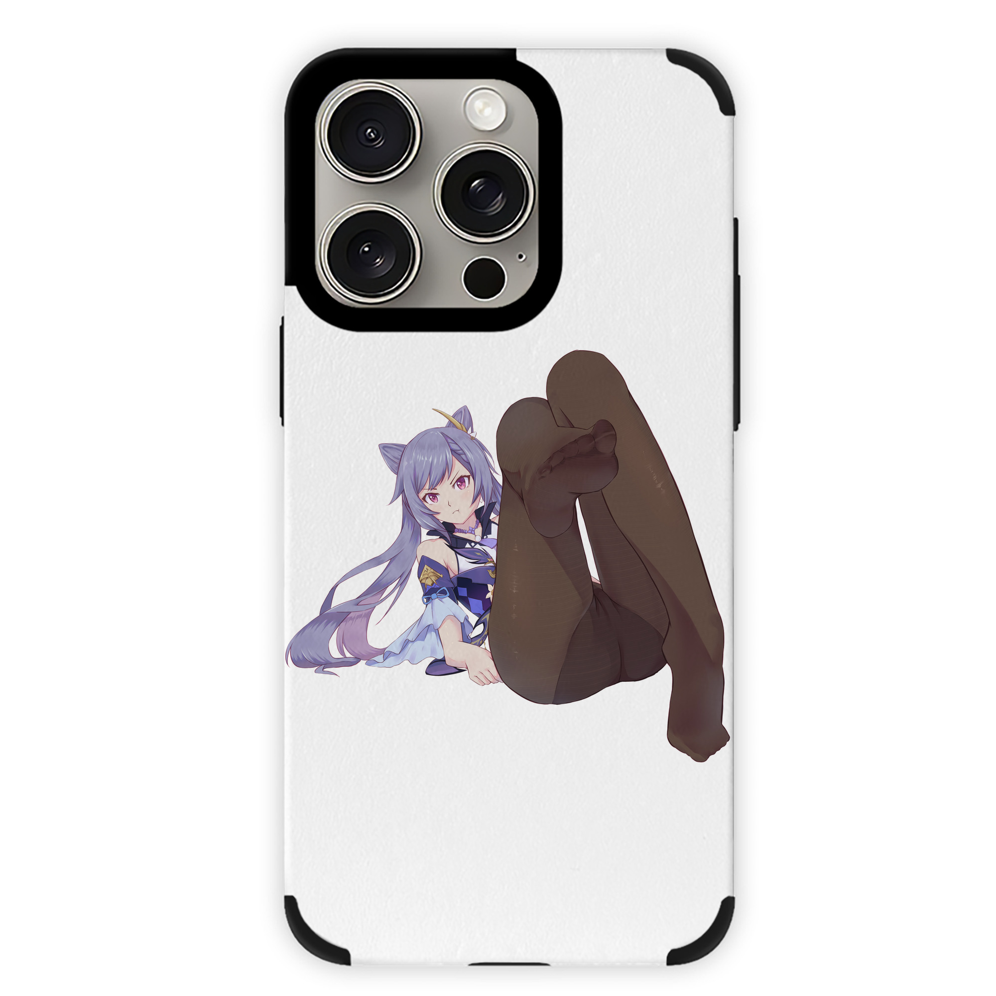 げんし神 刻晴 こくせい genshin Kokusei 【iPhone15ProMax対応】 PUレザー スマホケース 耐衝撃＆黄変防止