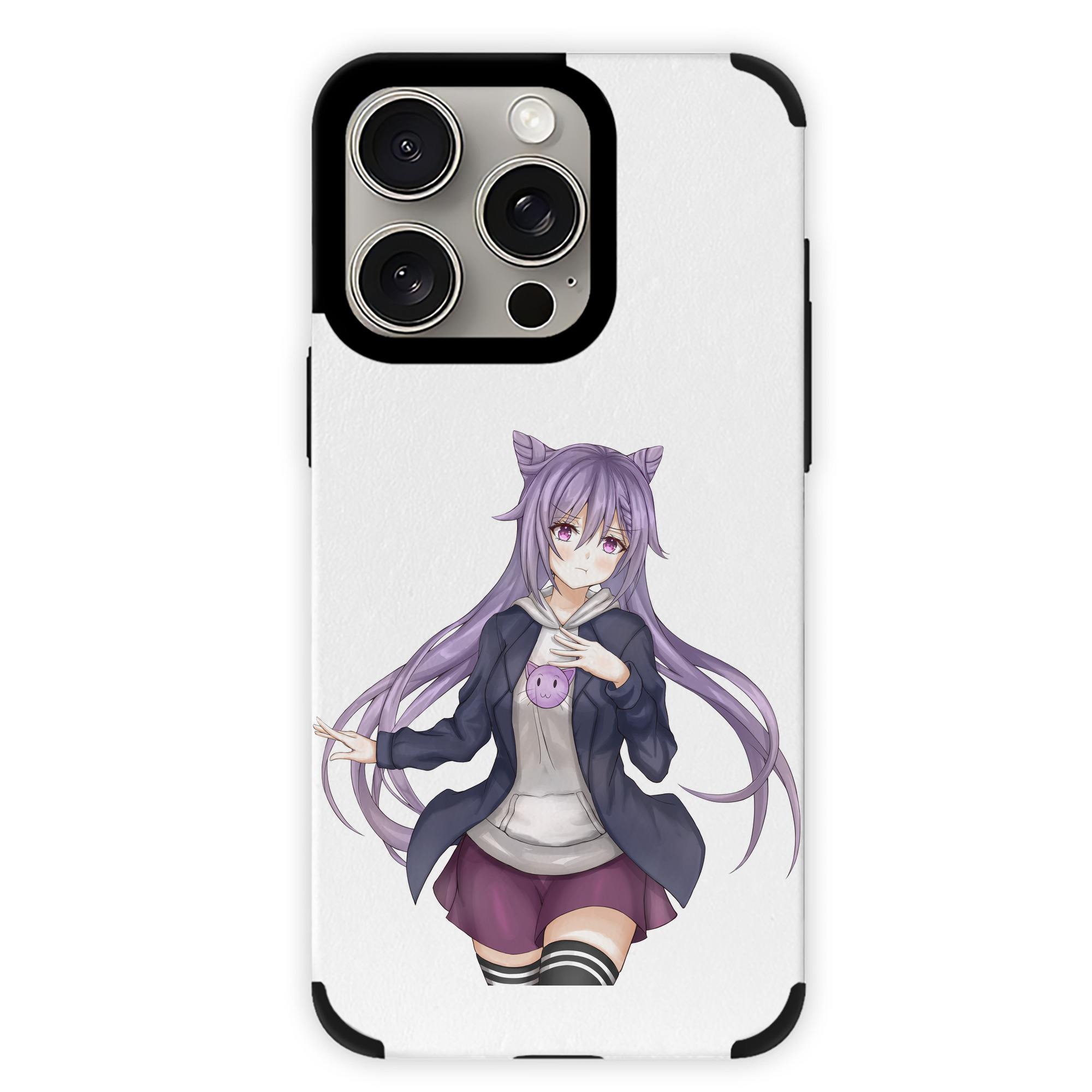 げんし神 刻晴 こくせい genshin Kokusei 【iPhone15ProMax対応】 PUレザー スマホケース 耐衝撃＆黄変防止