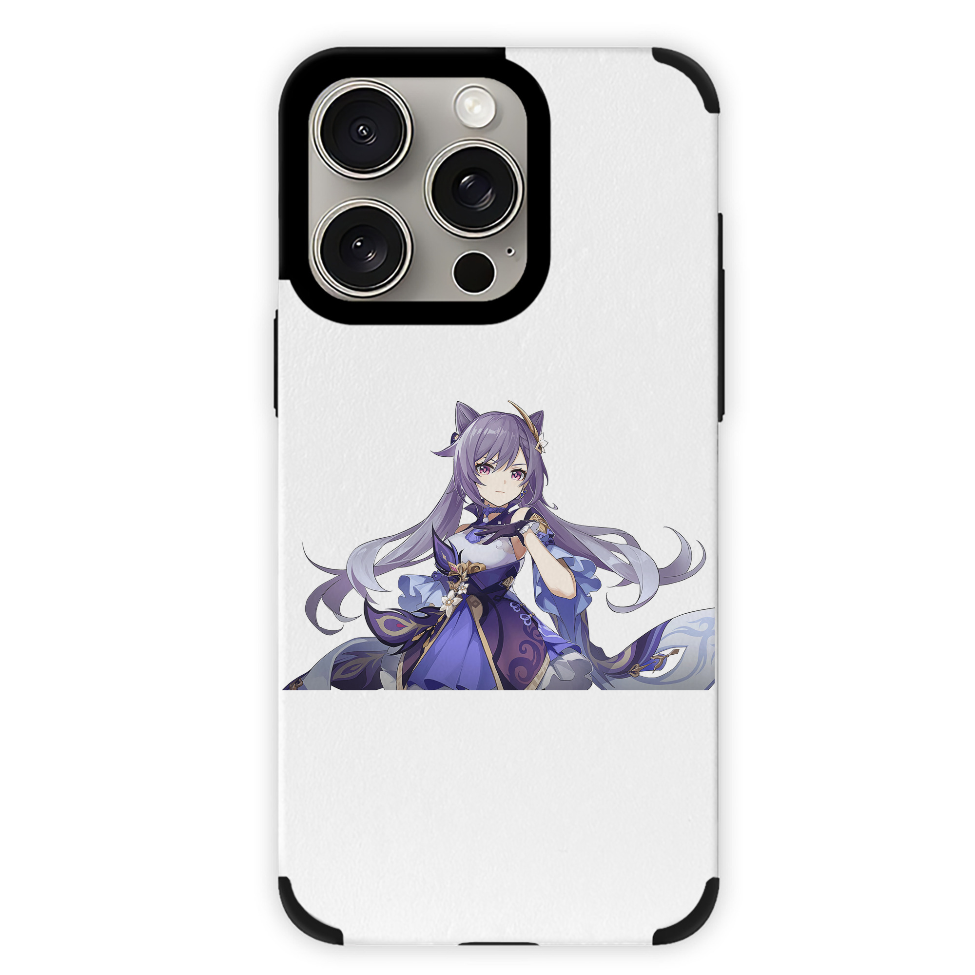 げんし神 刻晴 こくせい genshin Kokusei 【iPhone15ProMax対応】 PUレザー スマホケース 耐衝撃＆黄変防止