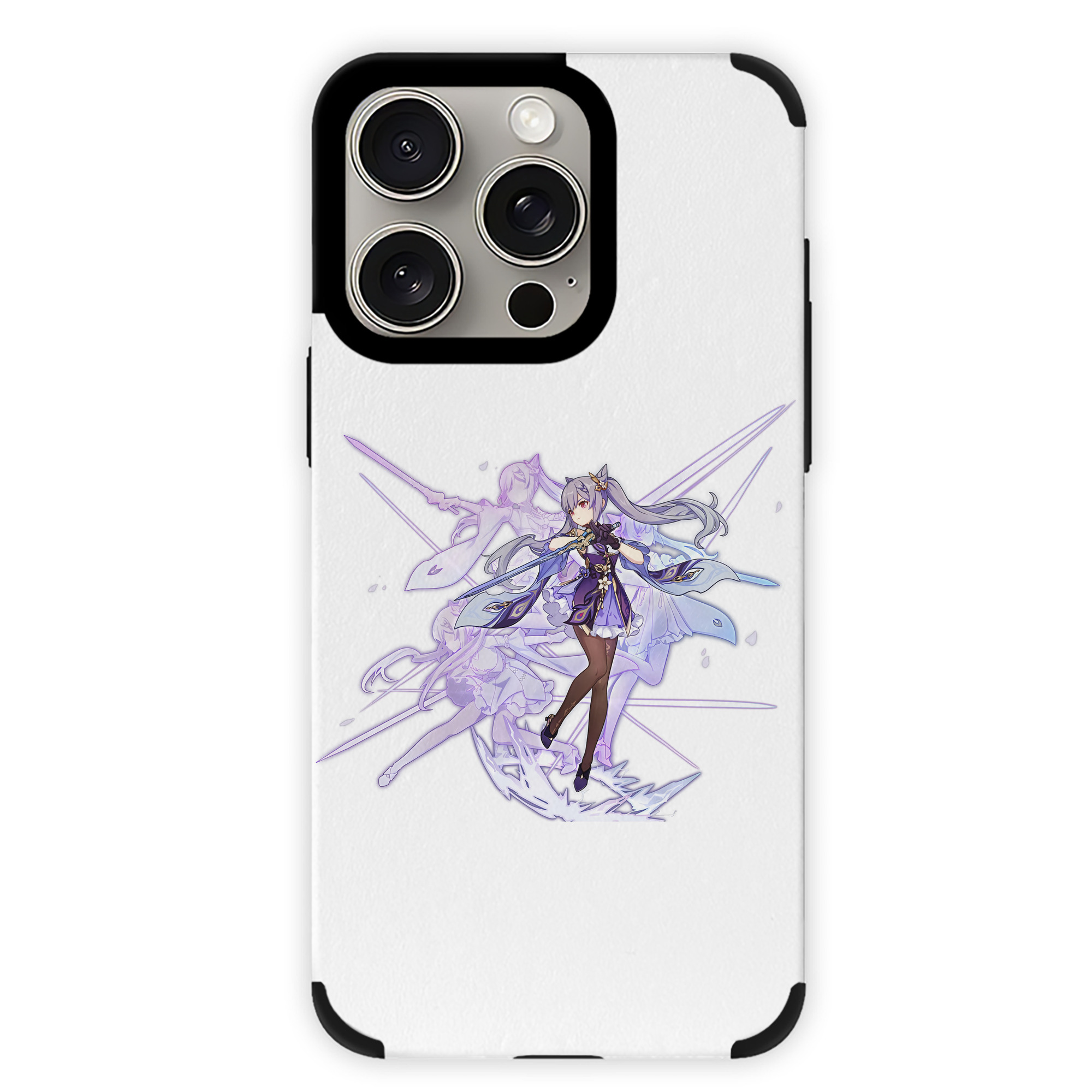 げんし神 刻晴 こくせい genshin Kokusei 【iPhone15ProMax対応】 PUレザー スマホケース 耐衝撃＆黄変防止
