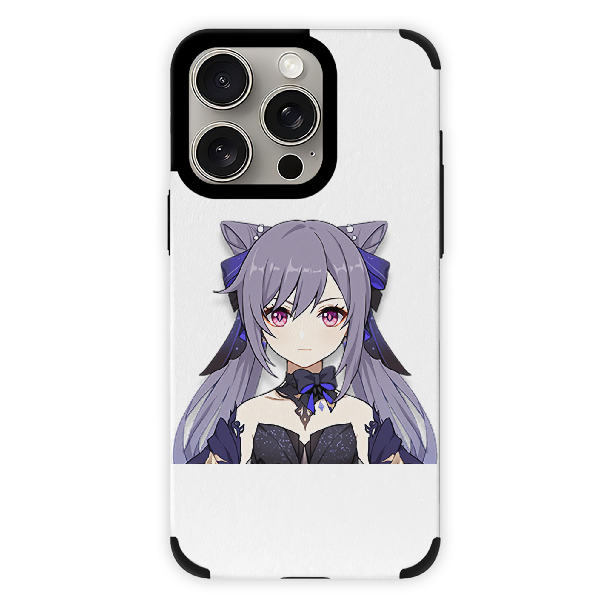 げんし神 刻晴 こくせい genshin Kokusei 【iPhone15ProMax対応】 PUレザー スマホケース 耐衝撃＆黄変防止