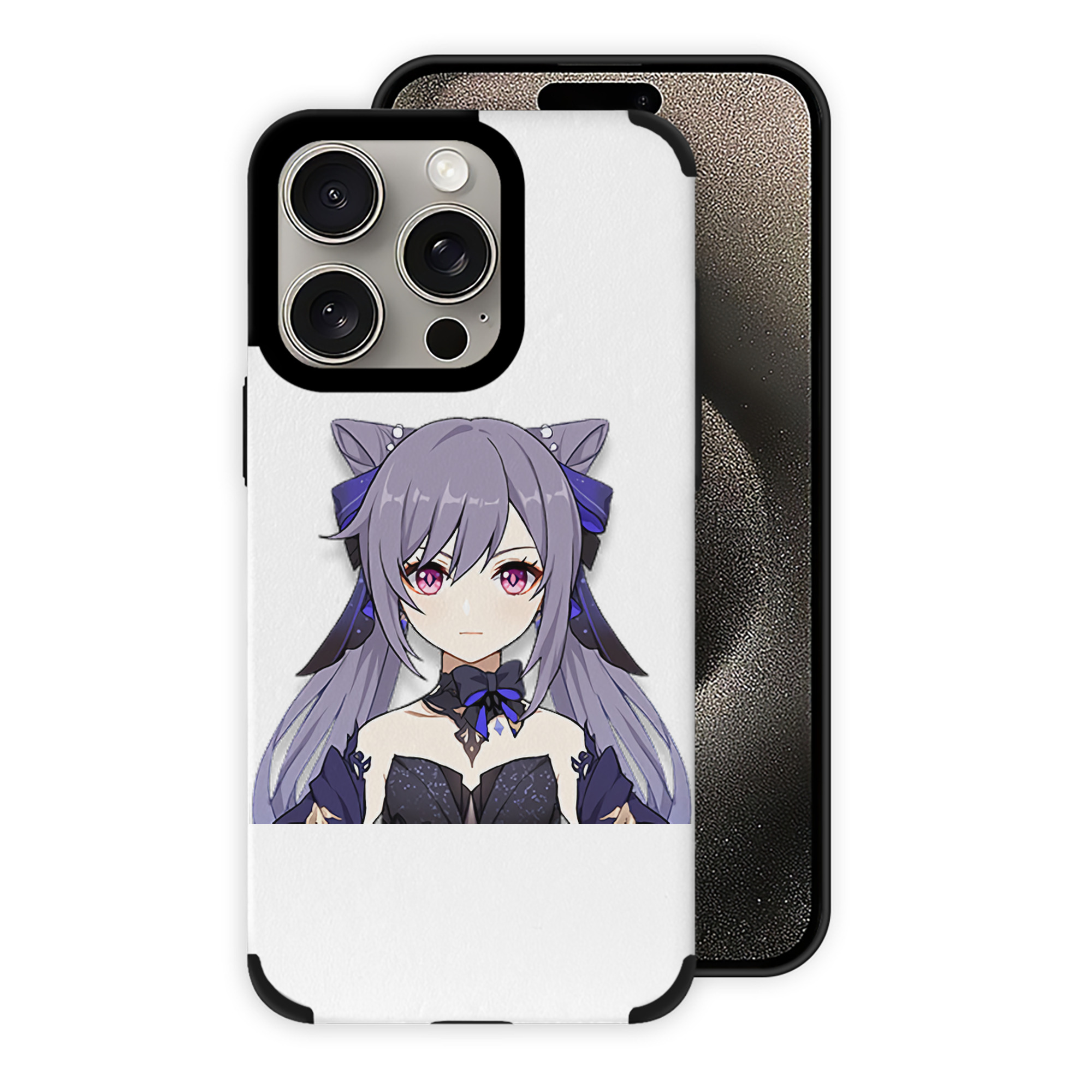 げんし神 刻晴 こくせい genshin Kokusei 【iPhone15ProMax対応】 PUレザー スマホケース 耐衝撃＆黄変防止