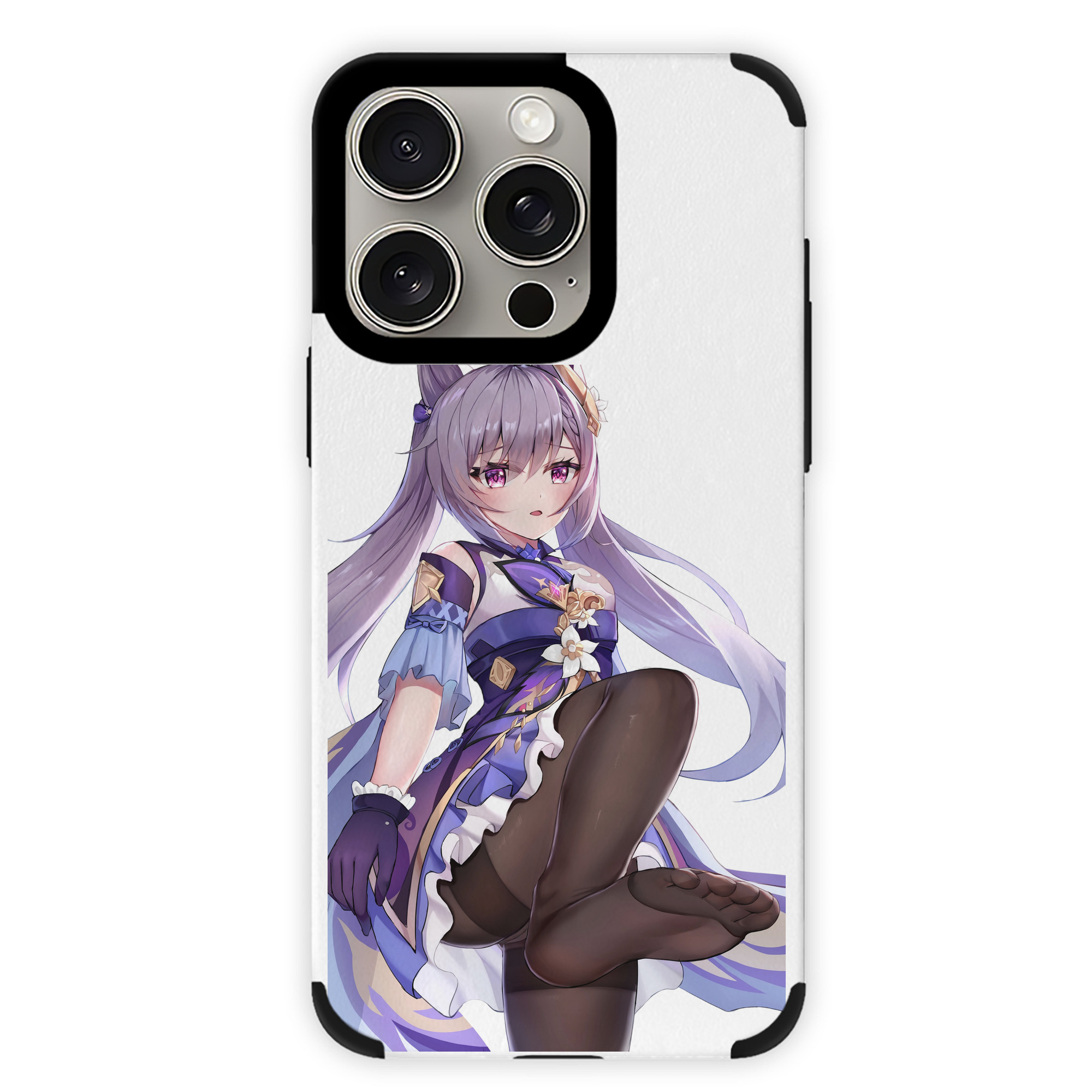 げんし神 刻晴 こくせい genshin Kokusei 【iPhone15ProMax対応】 PUレザー スマホケース 耐衝撃＆黄変防止