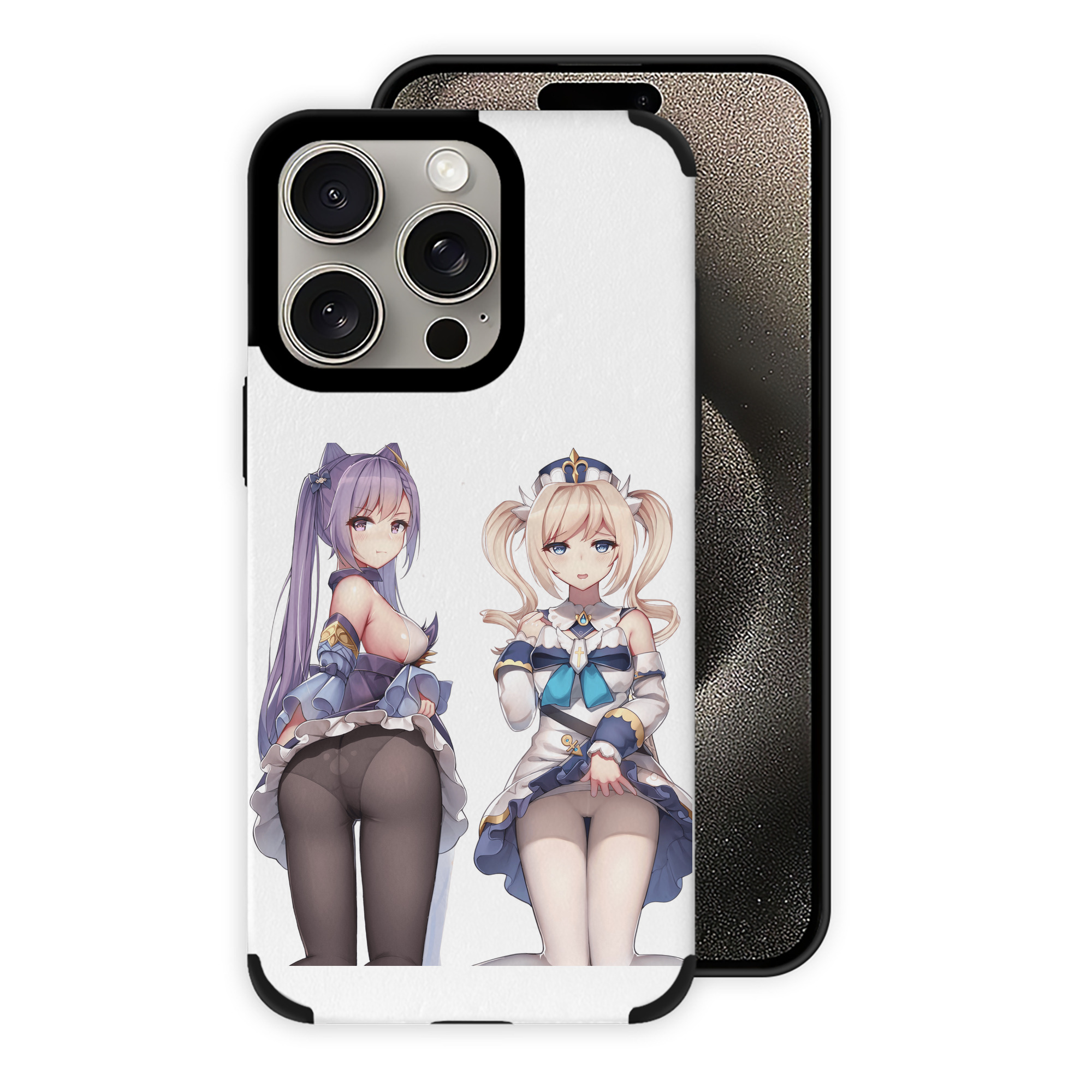 げんし神 刻晴 こくせい genshin Kokusei 【iPhone15ProMax対応】 PUレザー スマホケース 耐衝撃＆黄変防止