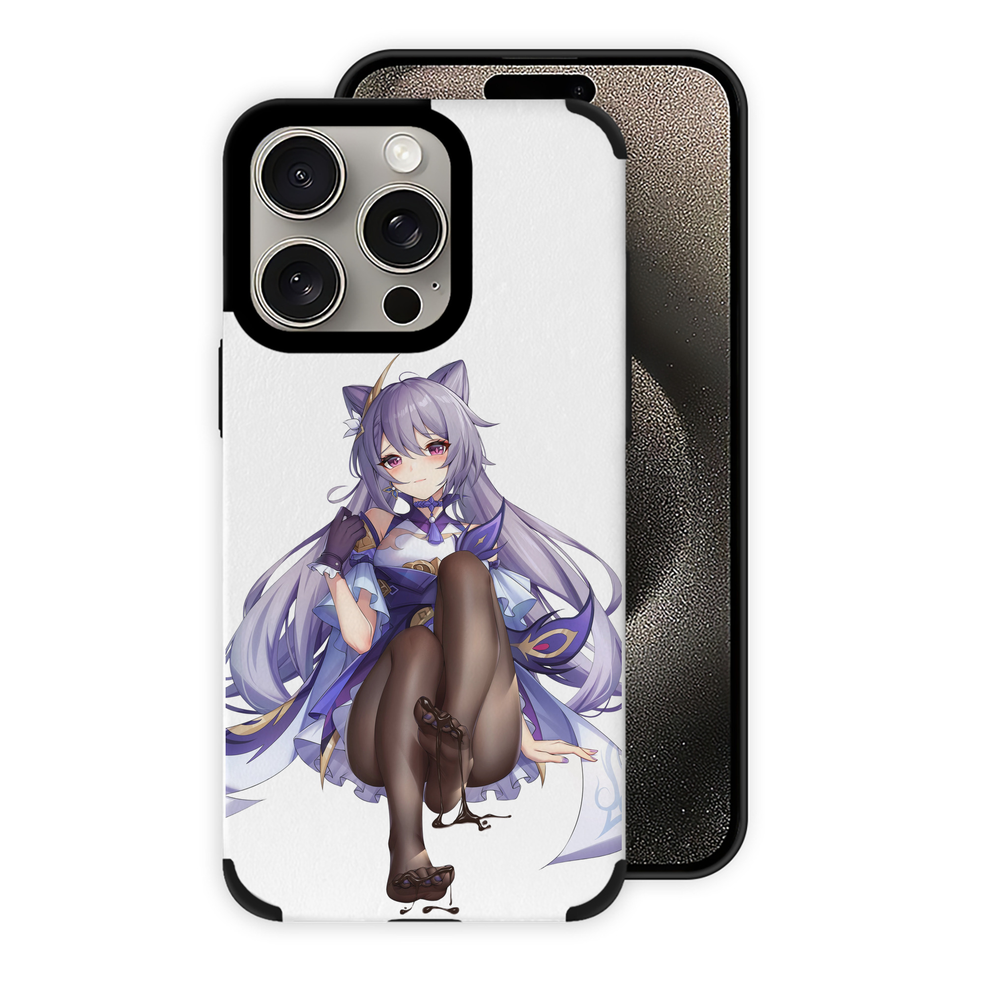 げんし神 刻晴 こくせい genshin Kokusei 【iPhone15ProMax対応】 PUレザー スマホケース 耐衝撃＆黄変防止