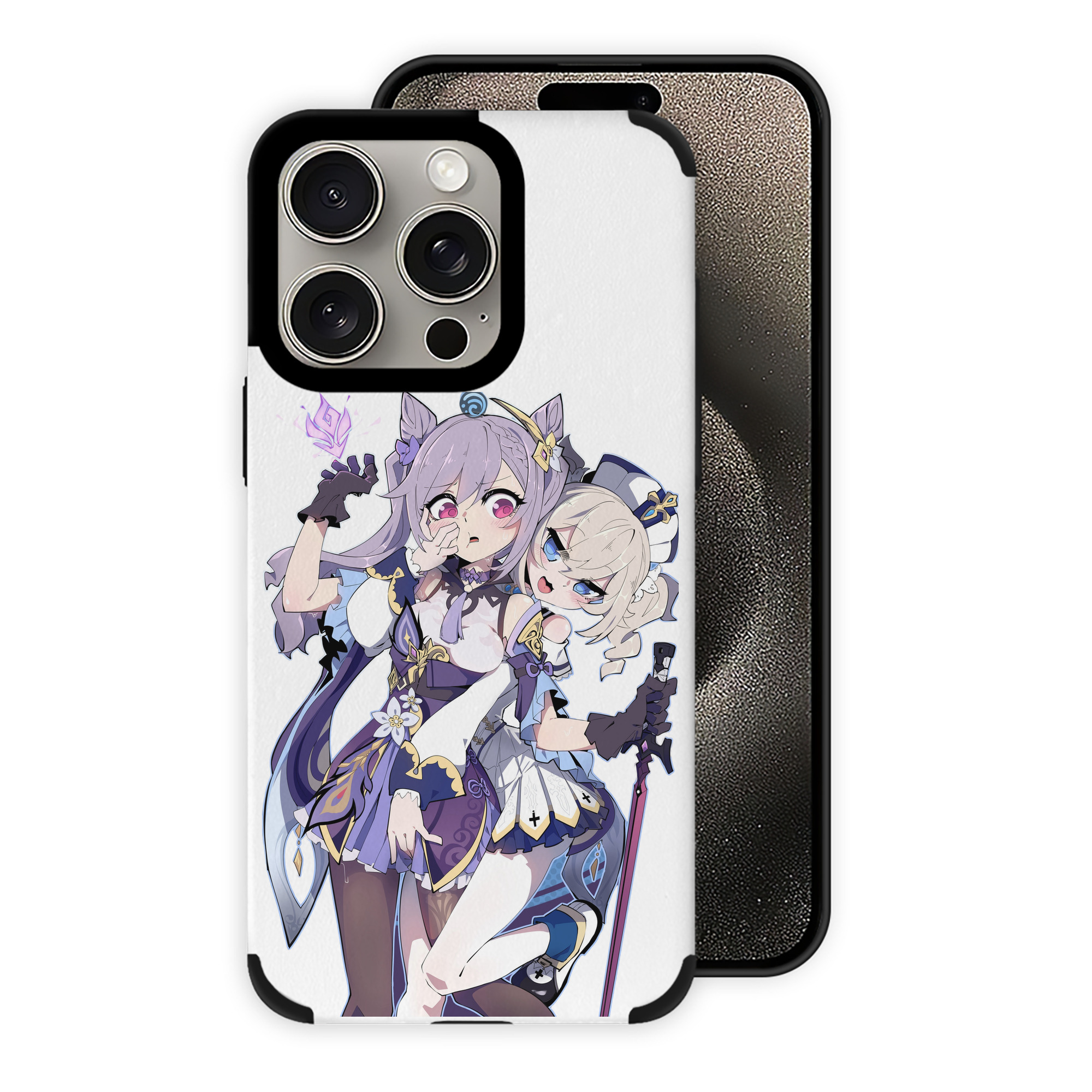 げんし神 刻晴 こくせい genshin Kokusei 【iPhone15ProMax対応】 PUレザー スマホケース 耐衝撃＆黄変防止