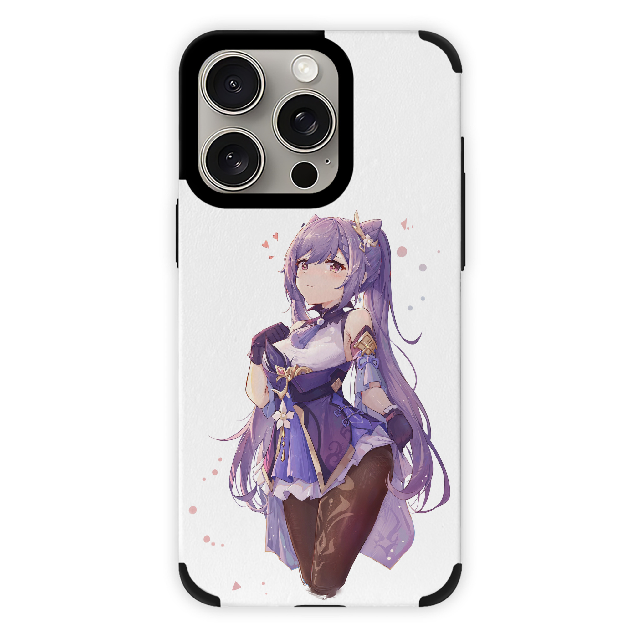 げんし神 刻晴 こくせい genshin Kokusei 【iPhone15ProMax対応】 PUレザー スマホケース 耐衝撃＆黄変防止