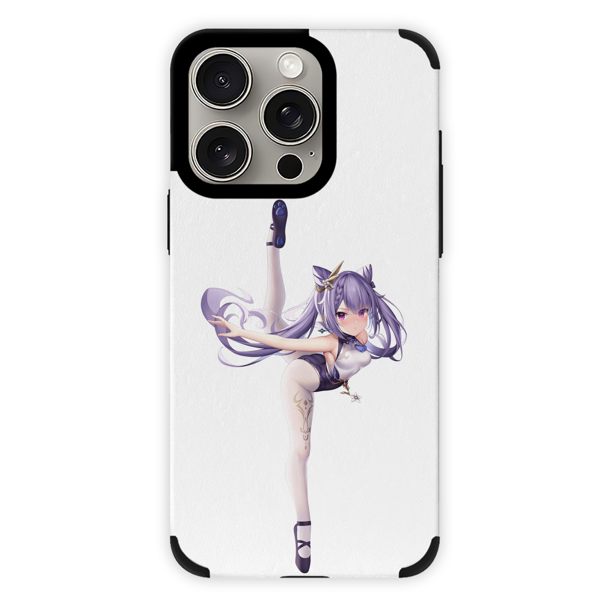 げんし神 刻晴 こくせい genshin Kokusei 【iPhone15ProMax対応】 PUレザー スマホケース 耐衝撃＆黄変防止