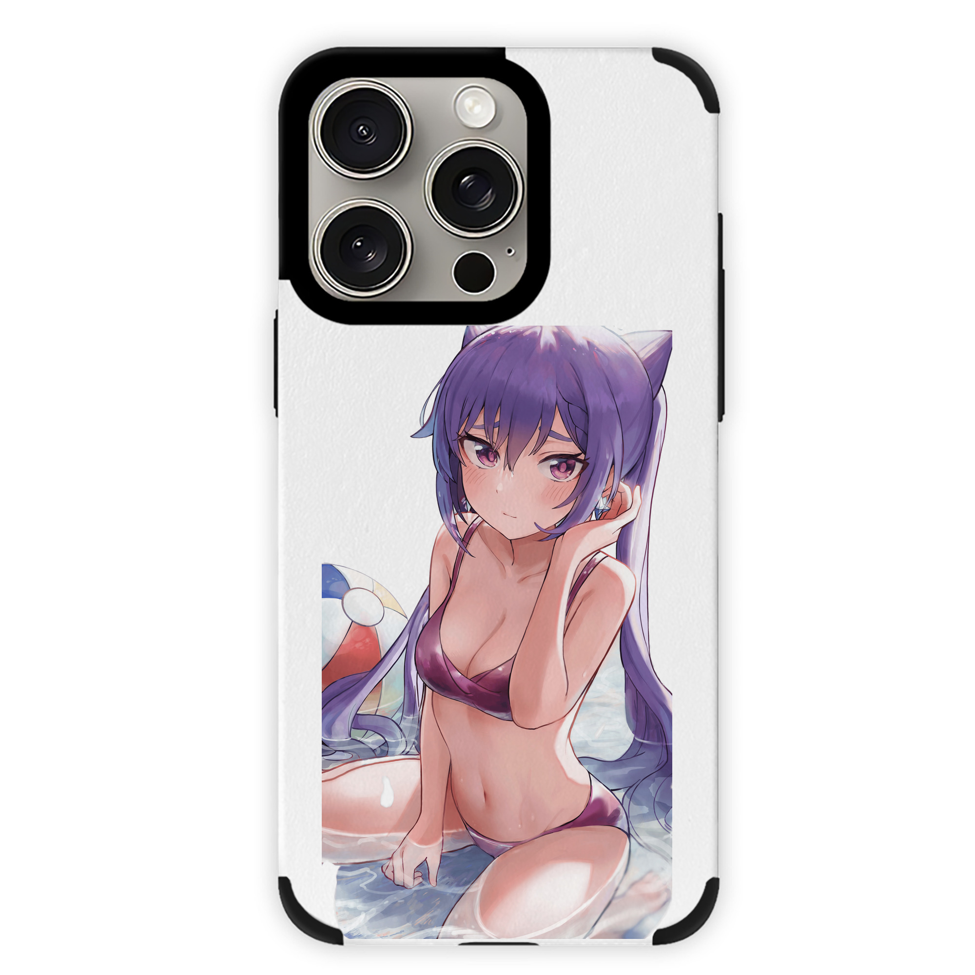 げんし神 刻晴 こくせい genshin Kokusei 【iPhone15ProMax対応】 PUレザー スマホケース 耐衝撃＆黄変防止