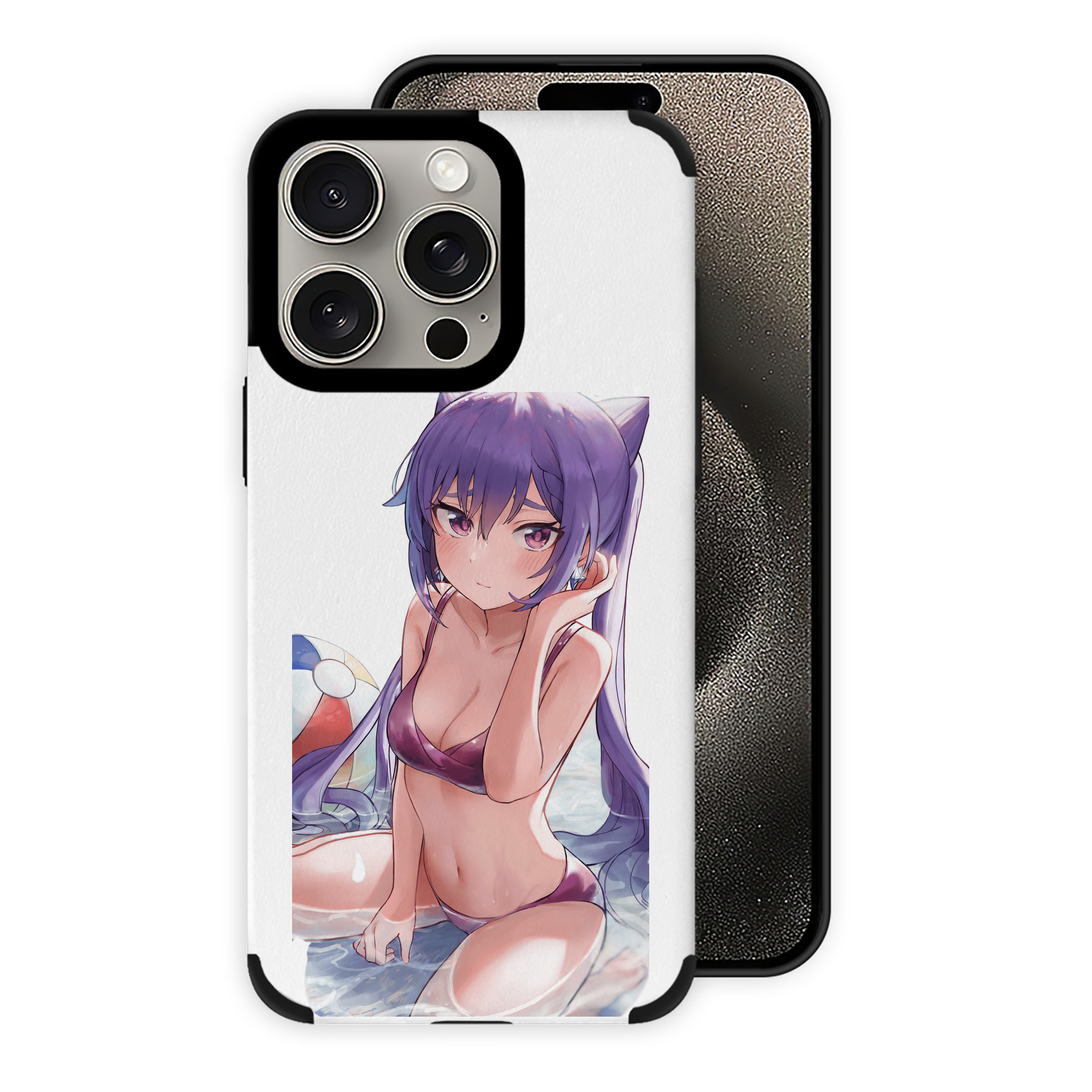 げんし神 刻晴 こくせい genshin Kokusei 【iPhone15ProMax対応】 PUレザー スマホケース 耐衝撃＆黄変防止