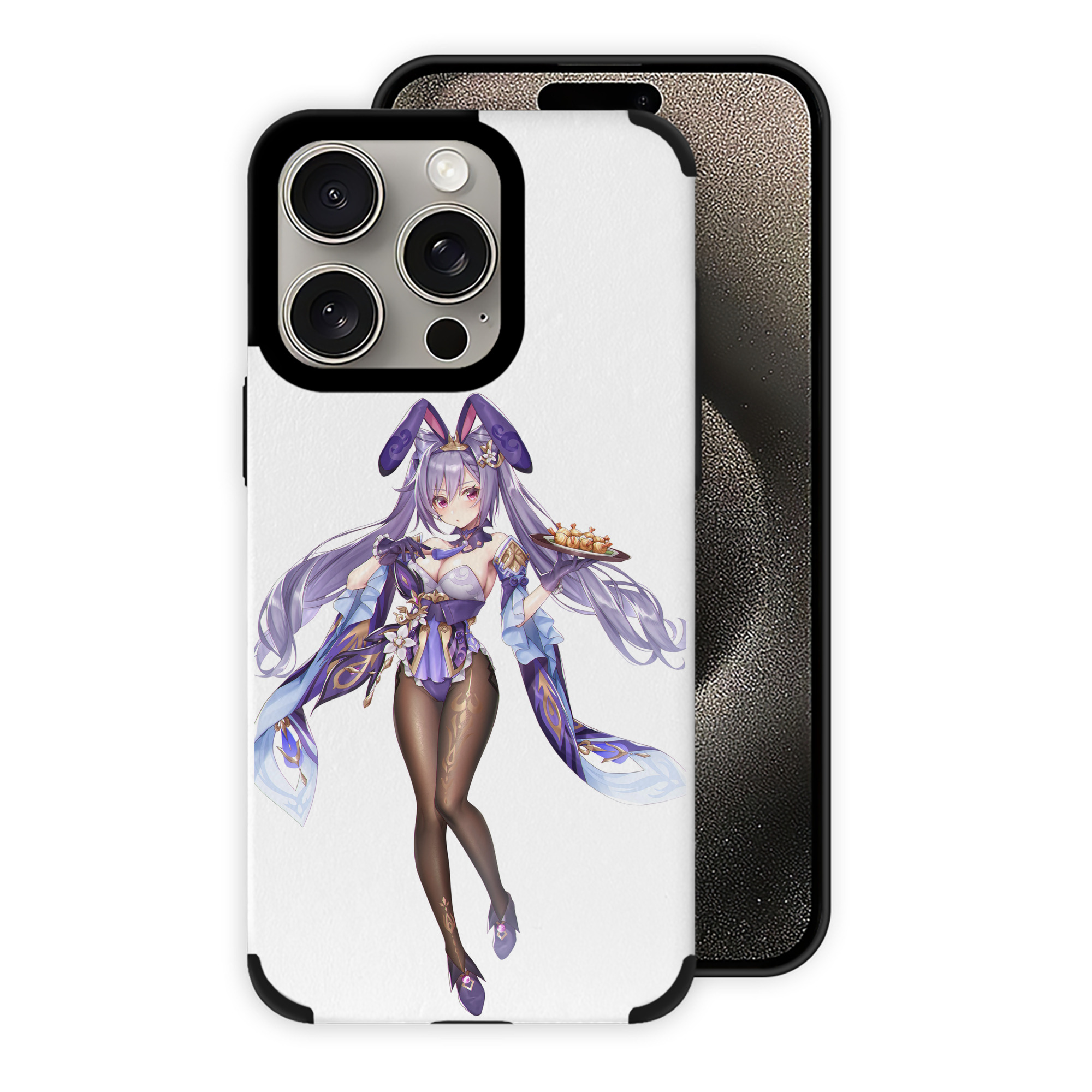 げんし神 刻晴 こくせい genshin Kokusei 【iPhone15ProMax対応】 PUレザー スマホケース 耐衝撃＆黄変防止