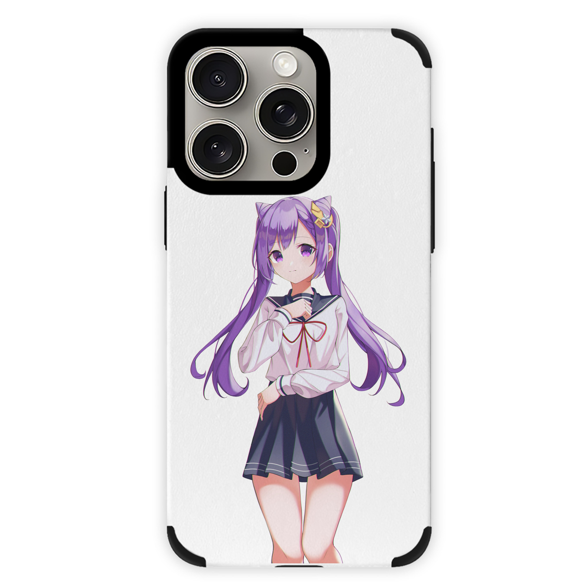 げんし神 刻晴 こくせい genshin Kokusei 【iPhone15ProMax対応】 PUレザー スマホケース 耐衝撃＆黄変防止