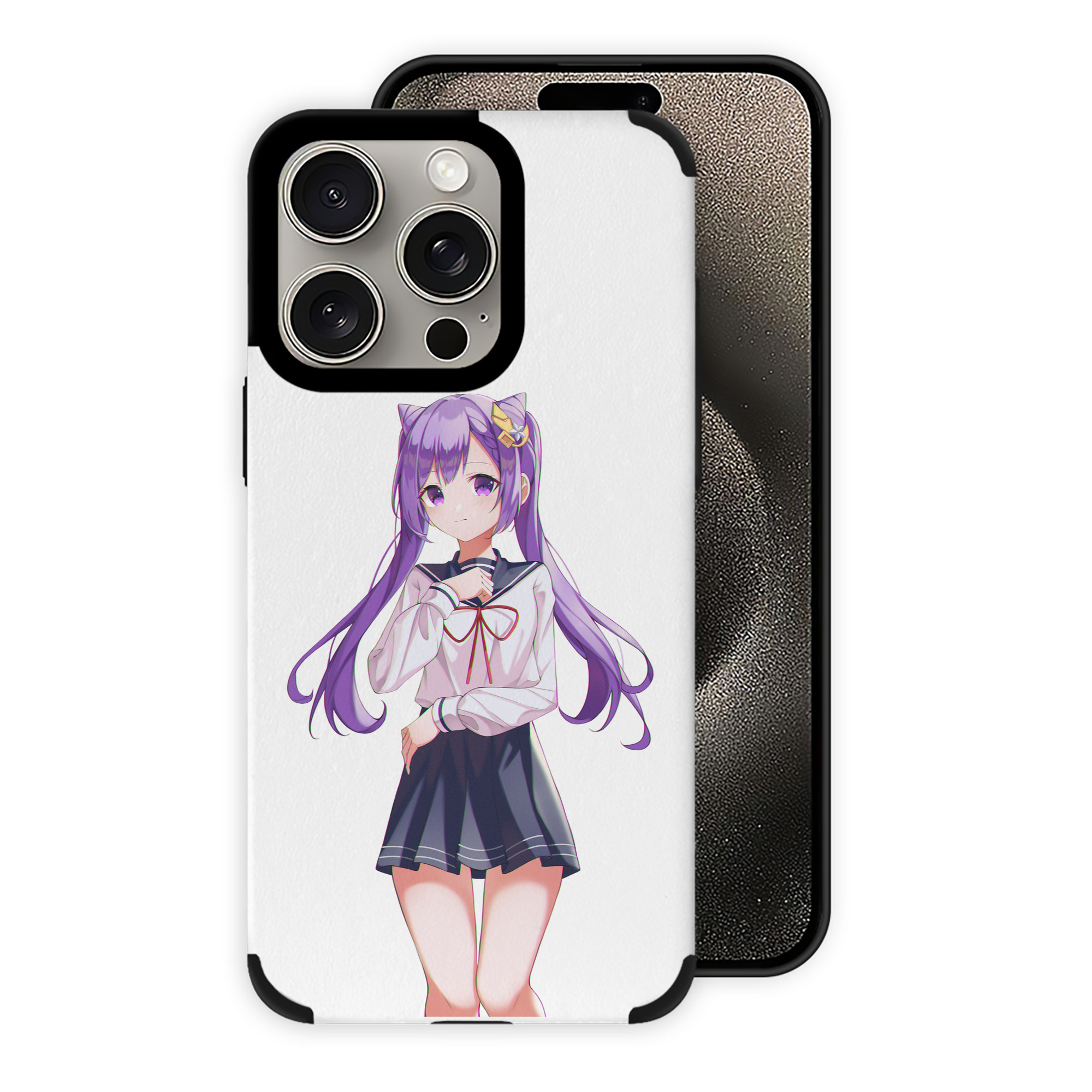 げんし神 刻晴 こくせい genshin Kokusei 【iPhone15ProMax対応】 PUレザー スマホケース 耐衝撃＆黄変防止