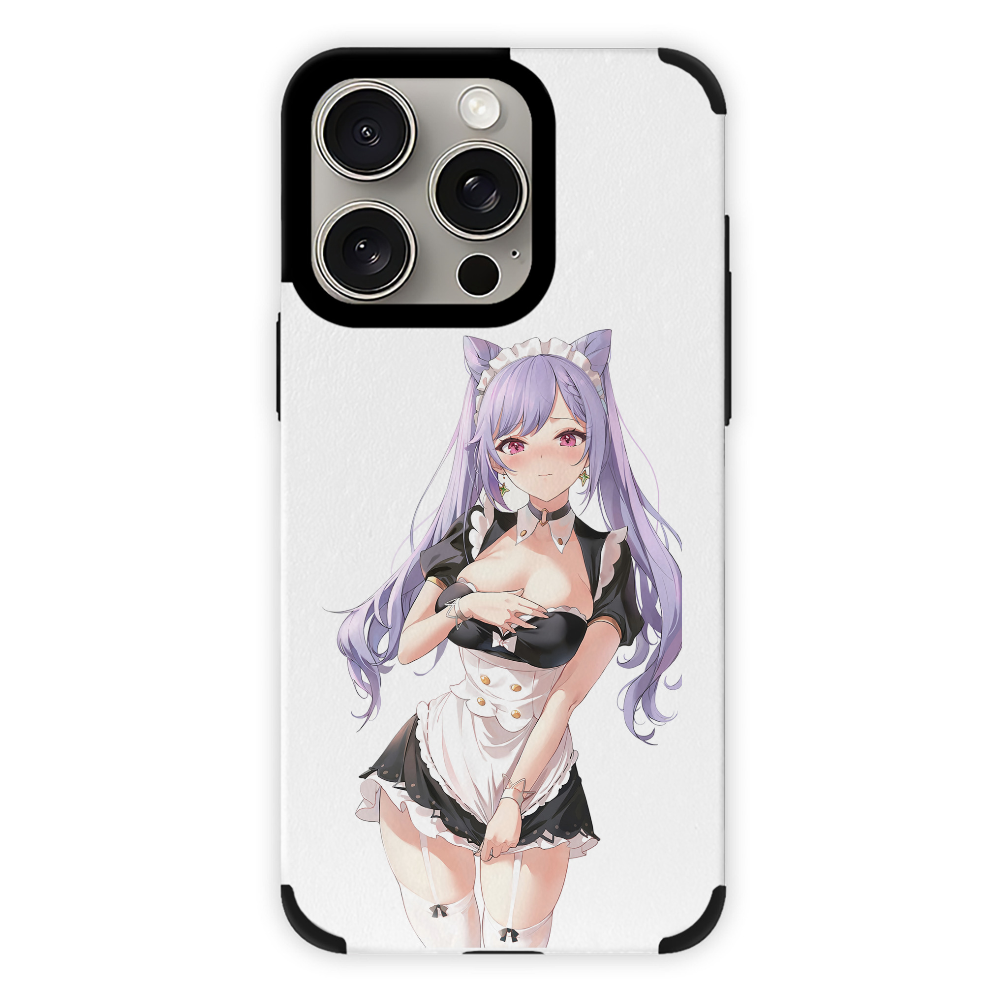 げんし神 刻晴 こくせい genshin Kokusei 【iPhone15ProMax対応】 PUレザー スマホケース 耐衝撃＆黄変防止