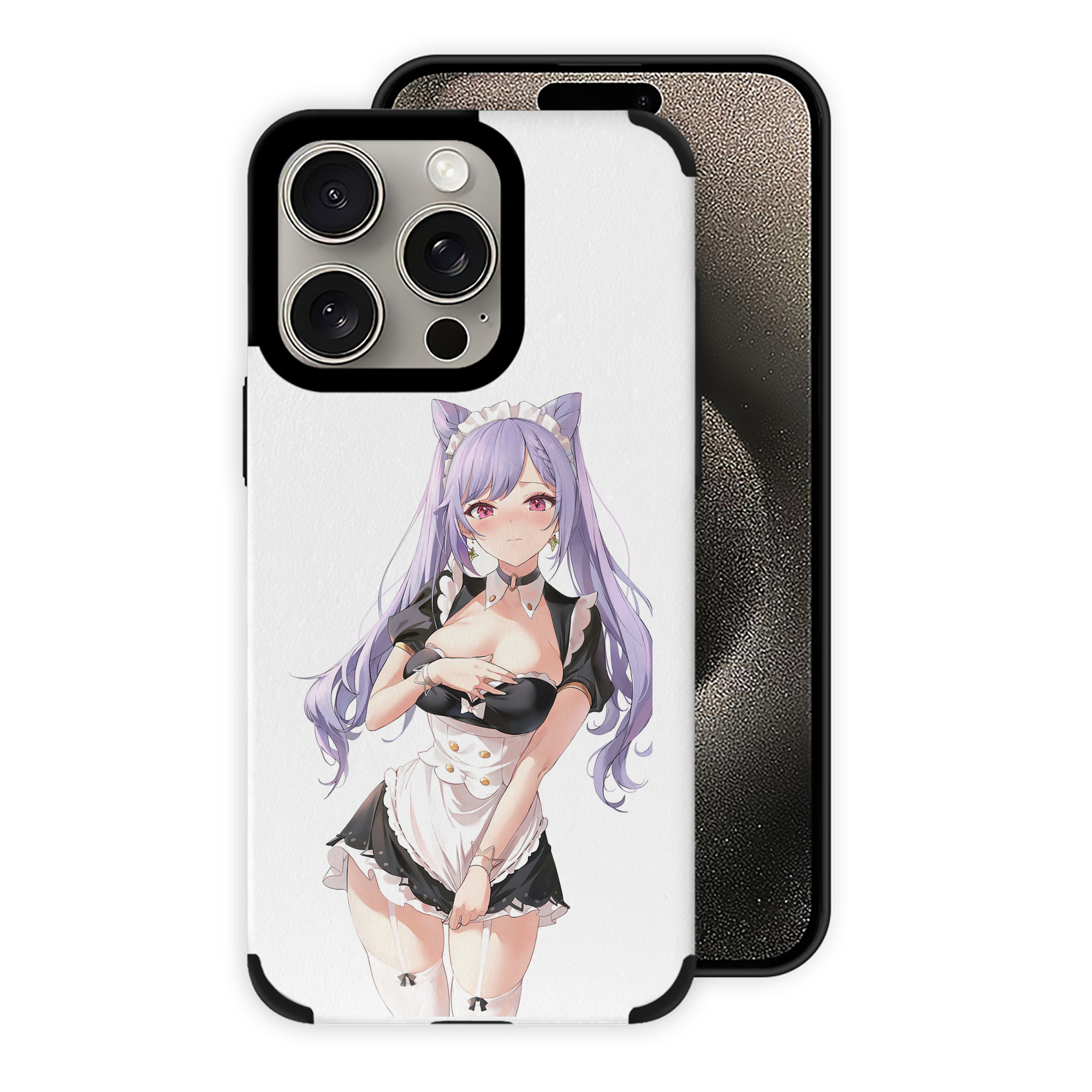 げんし神 刻晴 こくせい genshin Kokusei 【iPhone15ProMax対応】 PUレザー スマホケース 耐衝撃＆黄変防止