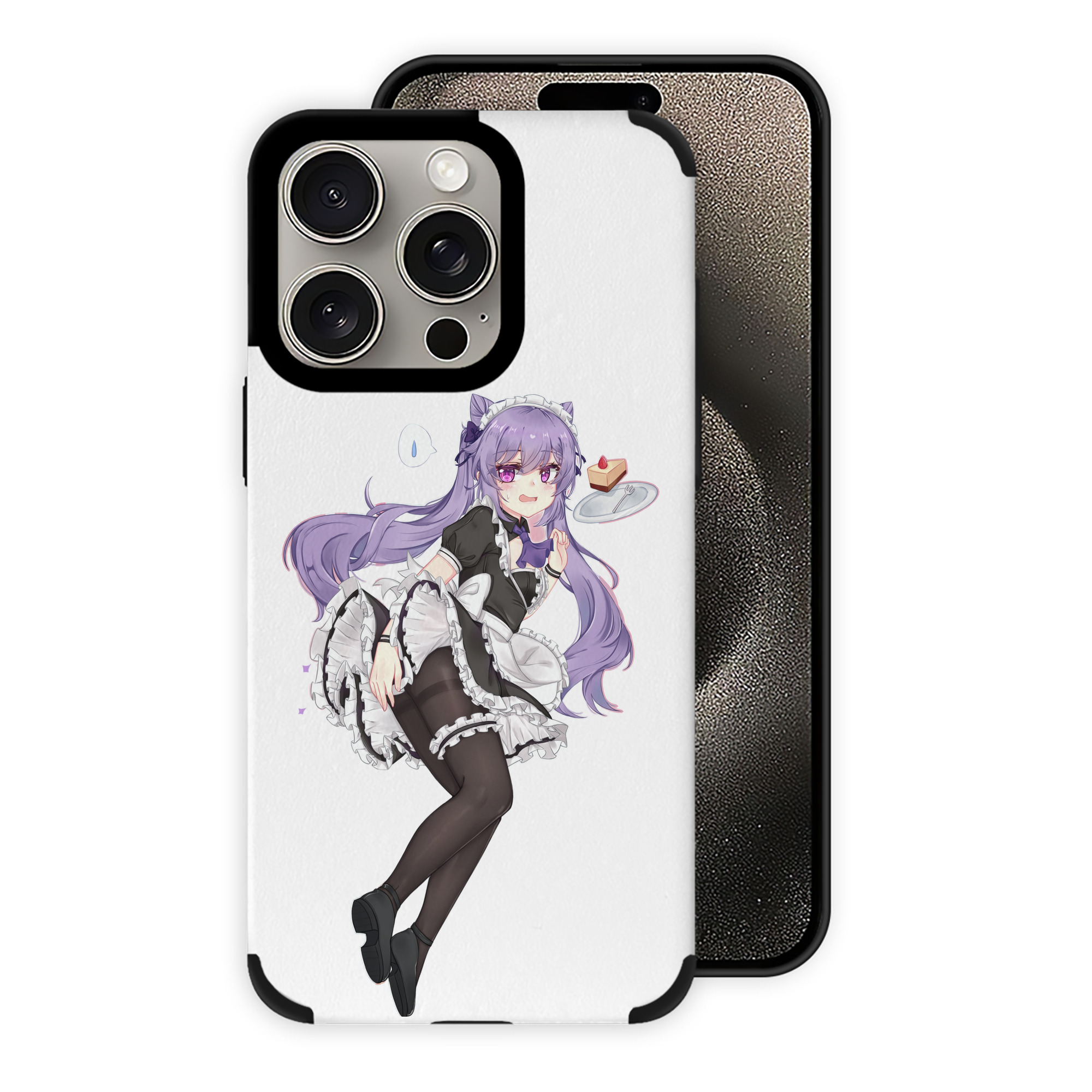 げんし神 刻晴 こくせい genshin Kokusei 【iPhone15ProMax対応】 PUレザー スマホケース 耐衝撃＆黄変防止