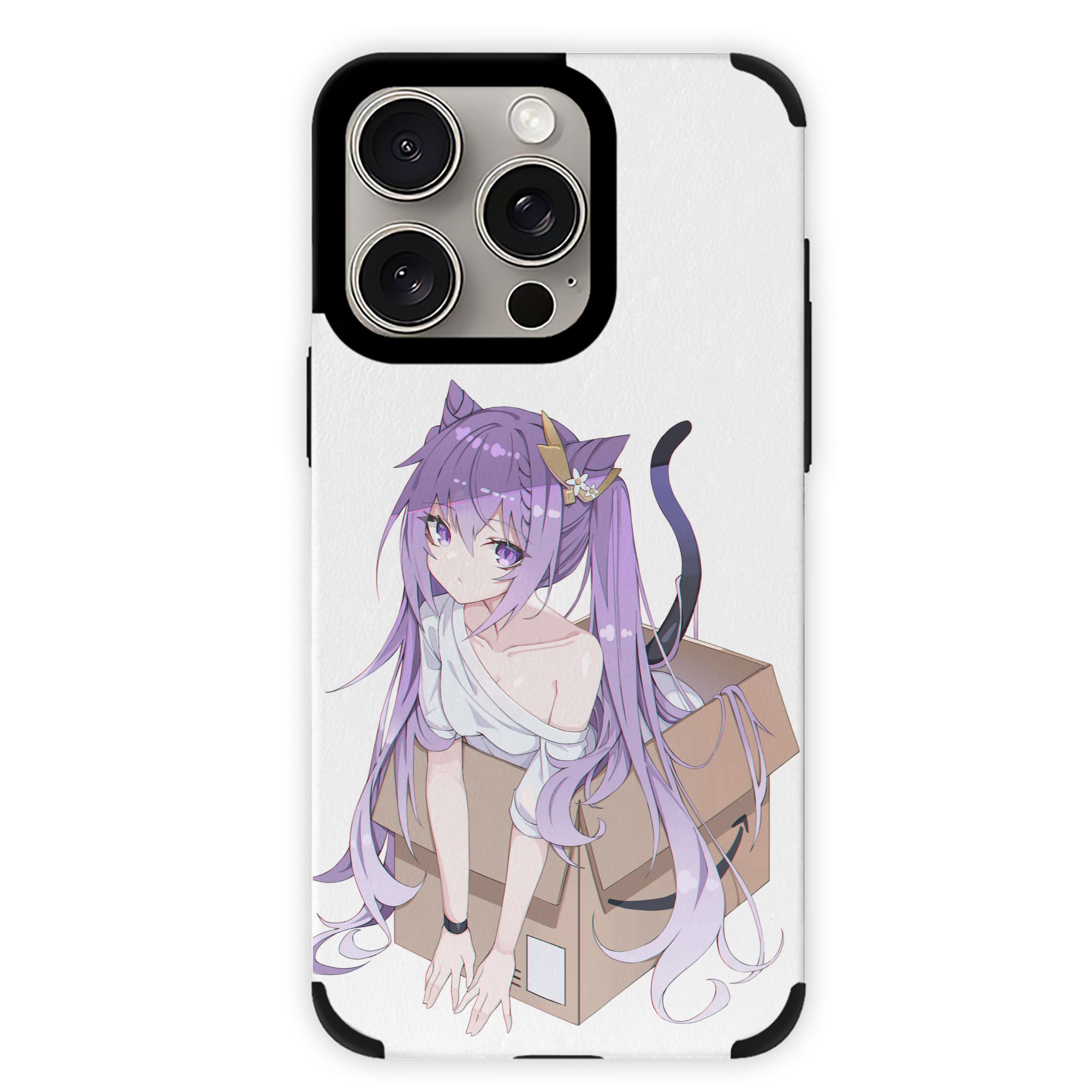 げんし神 刻晴 こくせい genshin Kokusei 【iPhone15ProMax対応】 PUレザー スマホケース 耐衝撃＆黄変防止