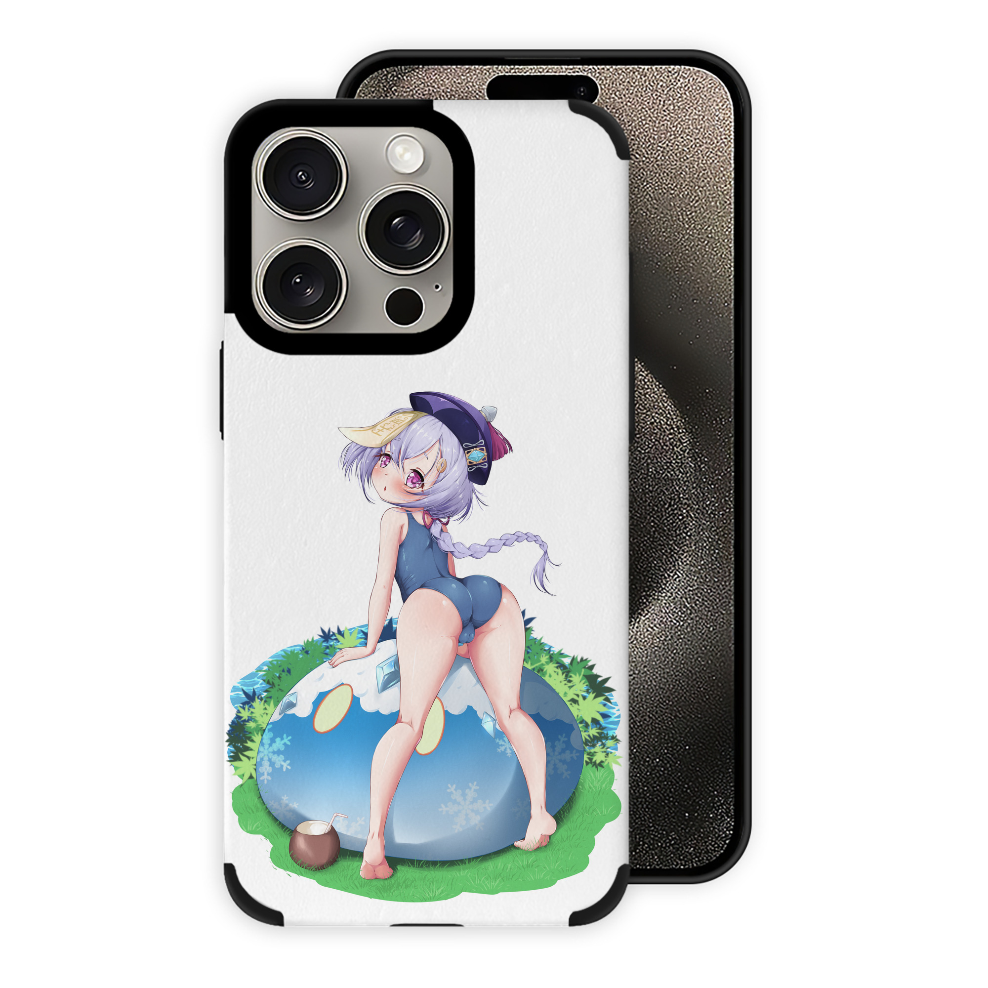 げんし神 七七 なな  genshin Nana 【iPhone15ProMax対応】 PUレザー スマホケース 耐衝撃＆黄変防止