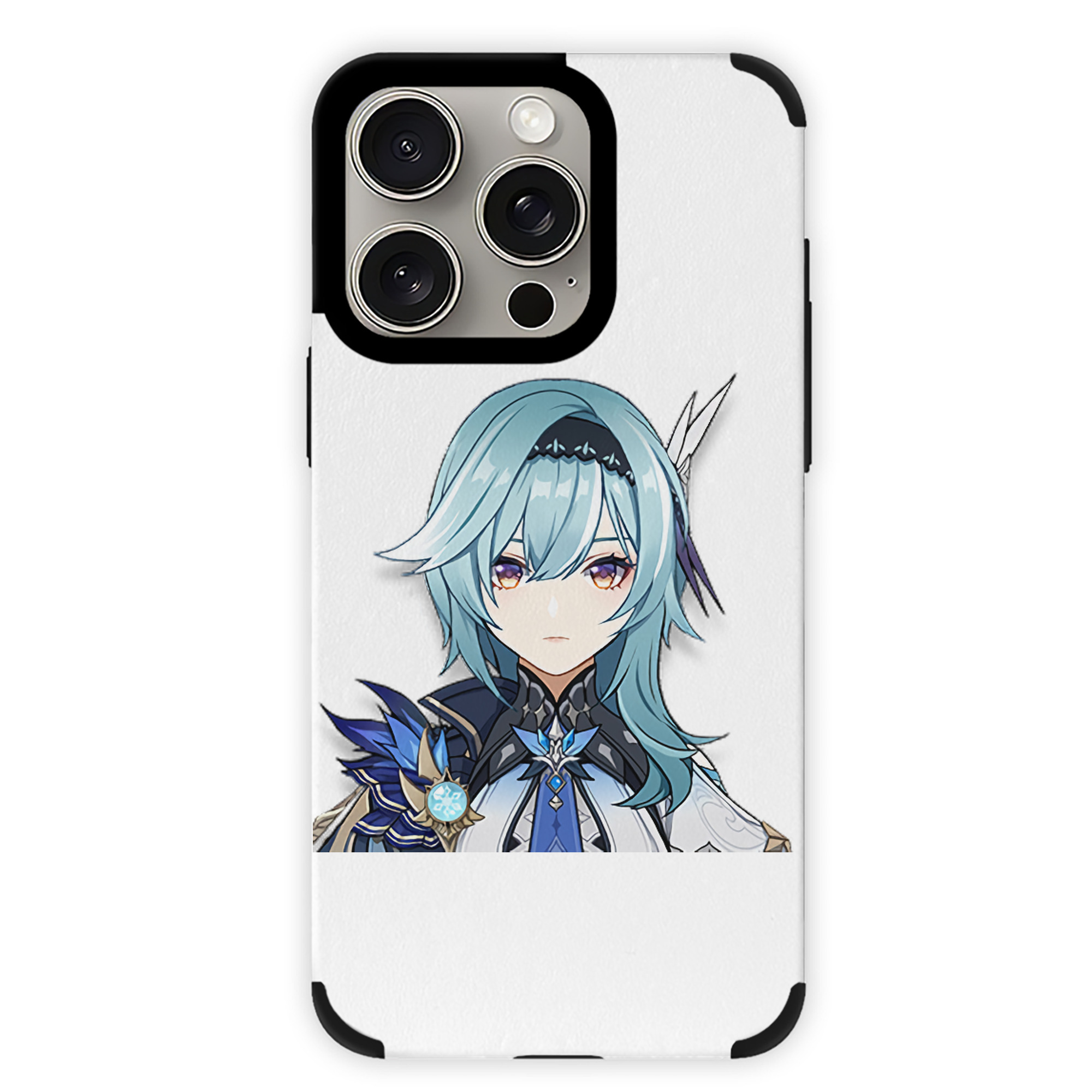 げんし神 优菈 ゆうら genshin Yūra 【iPhone15ProMax対応】 PUレザー スマホケース 耐衝撃＆黄変防止