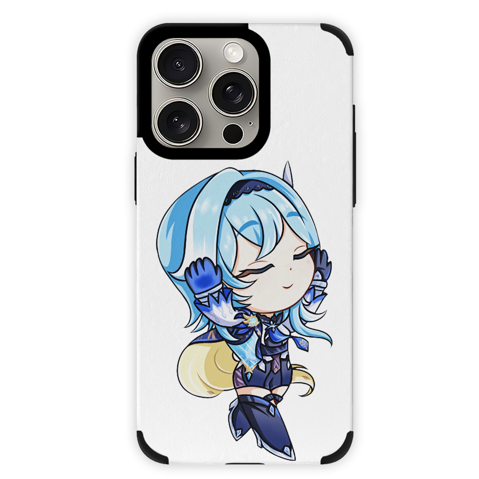 げんし神 优菈 ゆうら genshin Yūra 【iPhone15ProMax対応】 PUレザー スマホケース 耐衝撃＆黄変防止