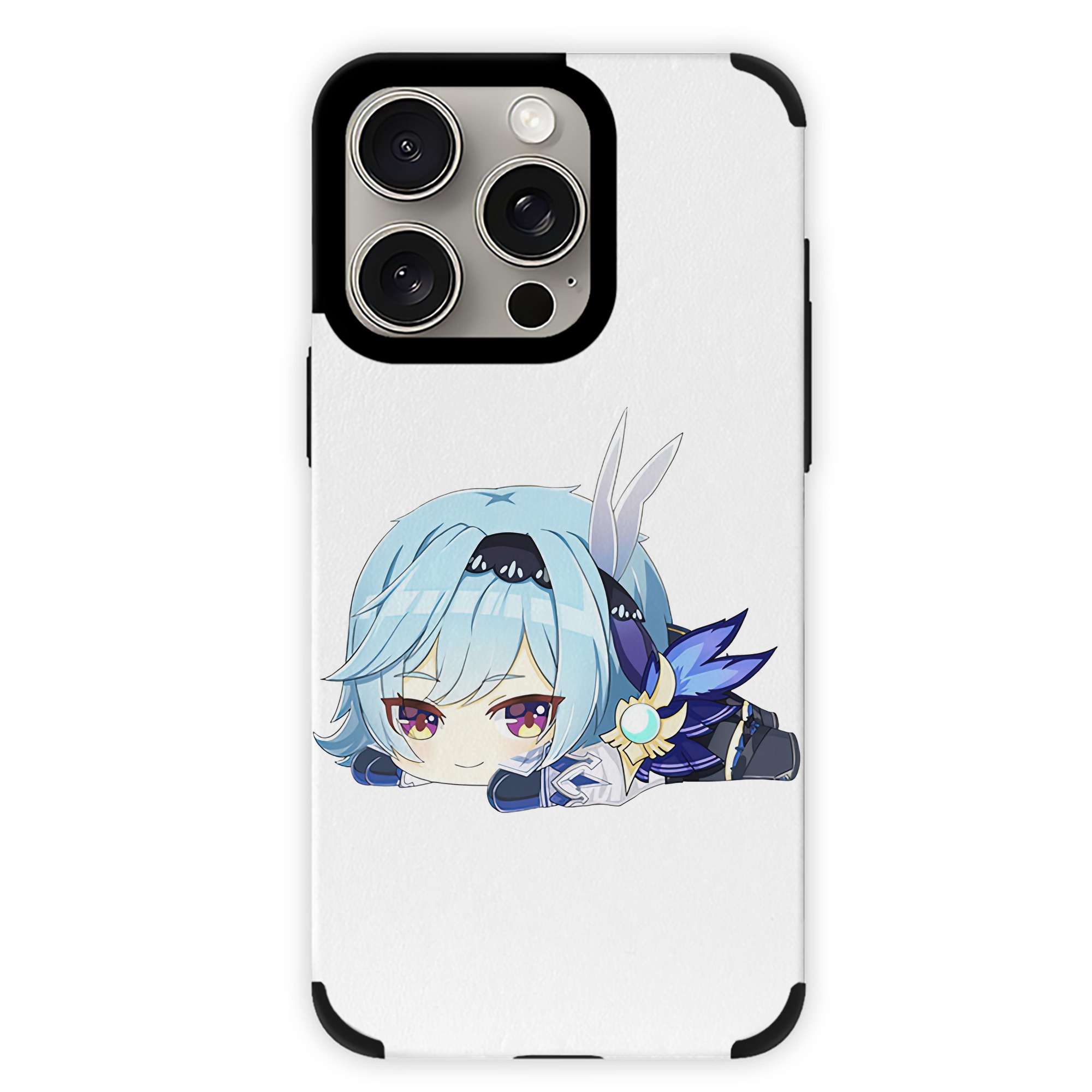 げんし神 优菈 ゆうら genshin Yūra 【iPhone15ProMax対応】 PUレザー スマホケース 耐衝撃＆黄変防止