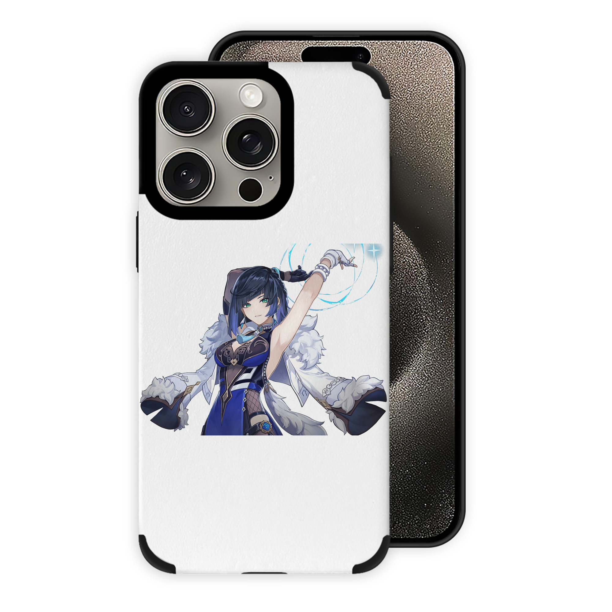 げんし神 夜兰 やらん genshin Yaran 【iPhone15ProMax対応】 PUレザー スマホケース 耐衝撃＆黄変防止