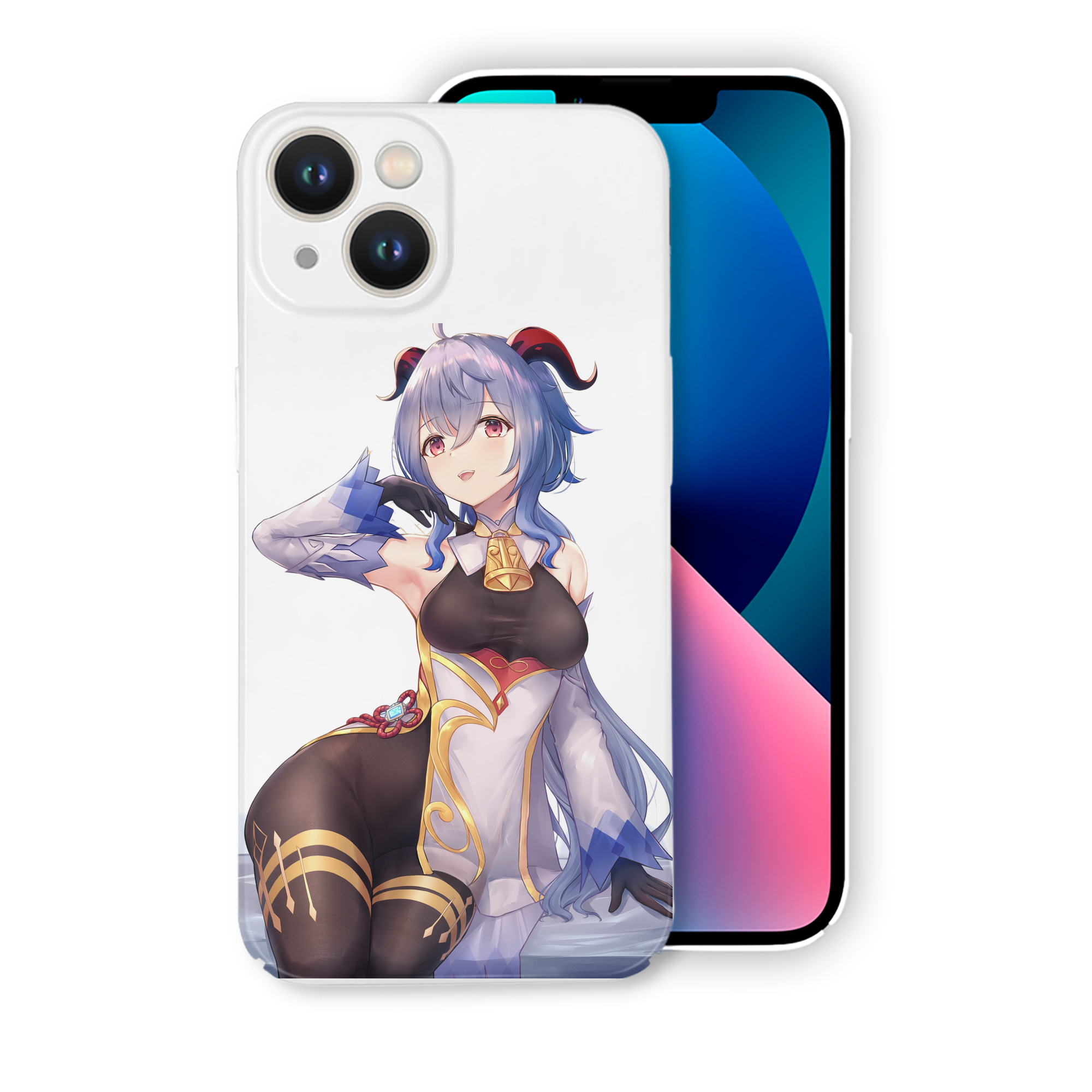 げんし神 甘雨 かんう genshin Ganyu 【iPhone 14シリーズ対応】ハードケース