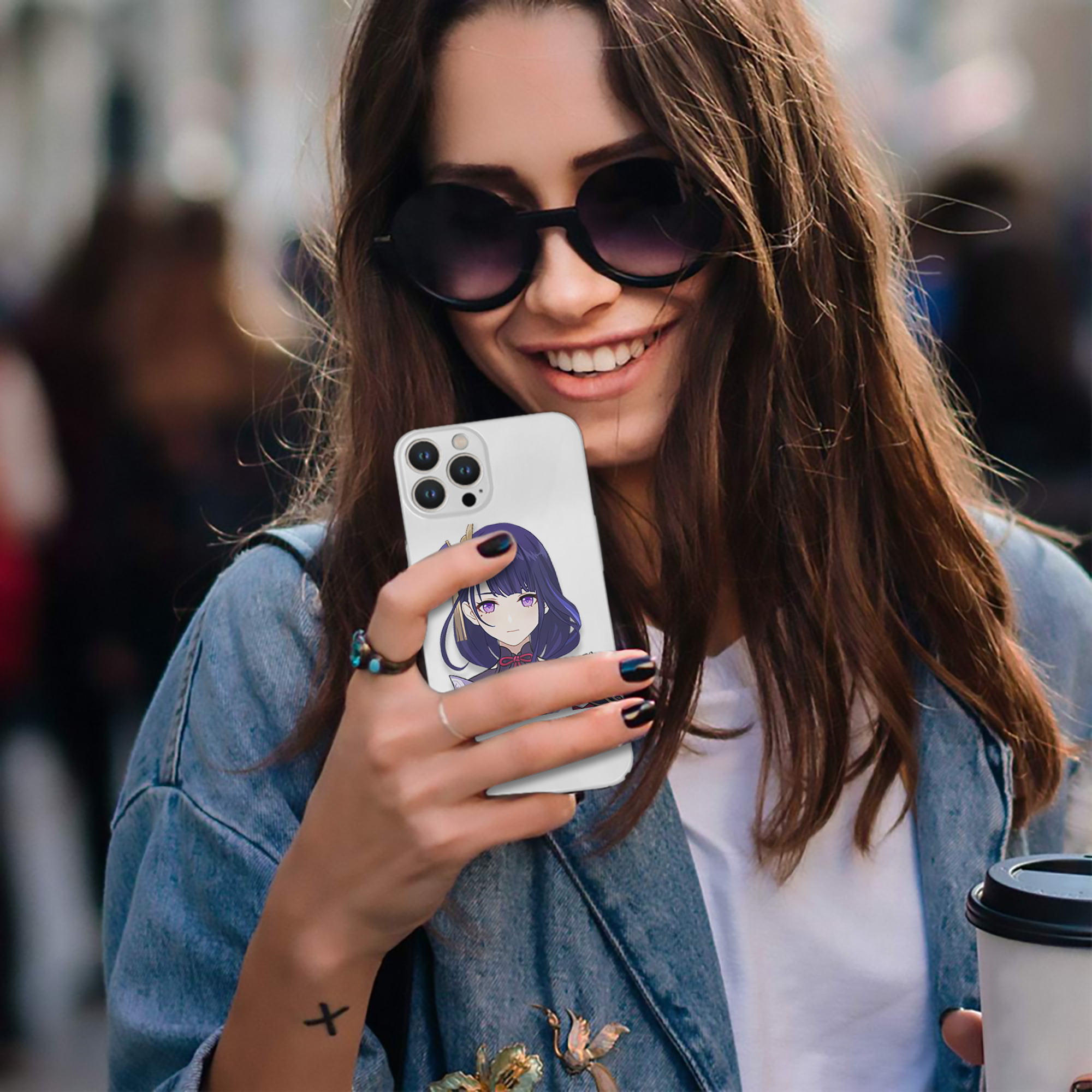 げんし神 雷電将軍 らいでんしょうぐん genshin Raiden Shogun 【iPhone 14シリーズ対応】ハードケース