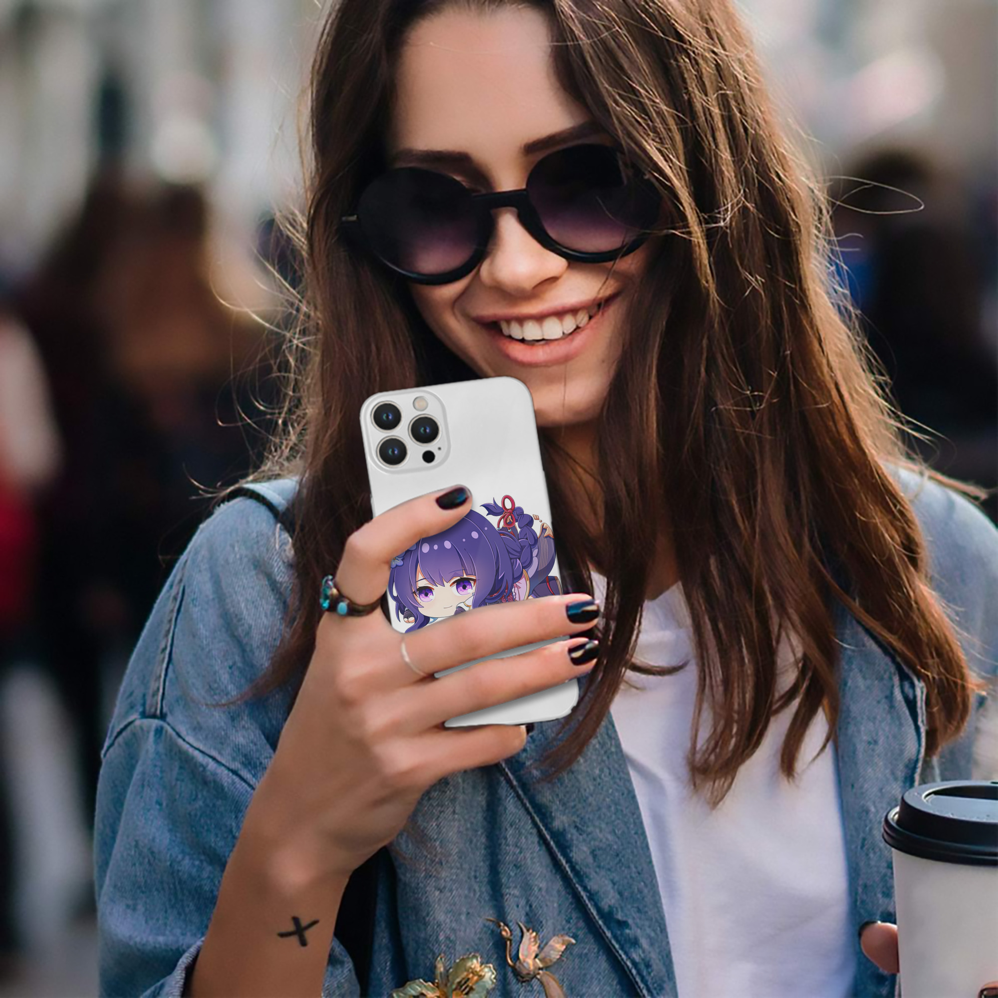 げんし神 雷電将軍 らいでんしょうぐん genshin Raiden Shogun 【iPhone 14シリーズ対応】ハードケース