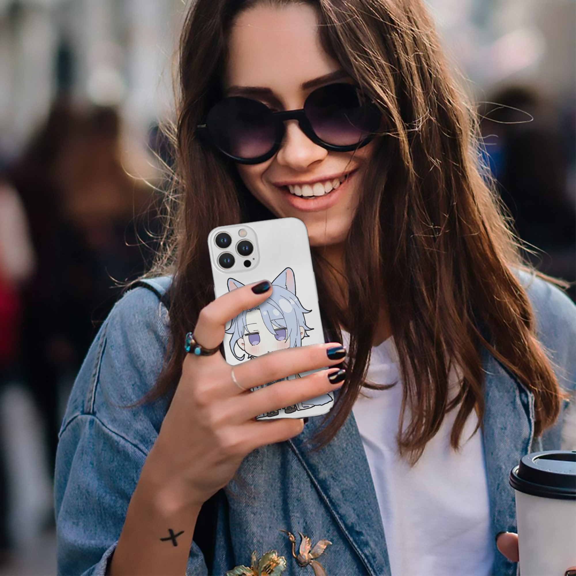 げんし神 神里綾人 かみさとあやと genshin Kamisato Ayato 【iPhone 14シリーズ対応】ハードケース