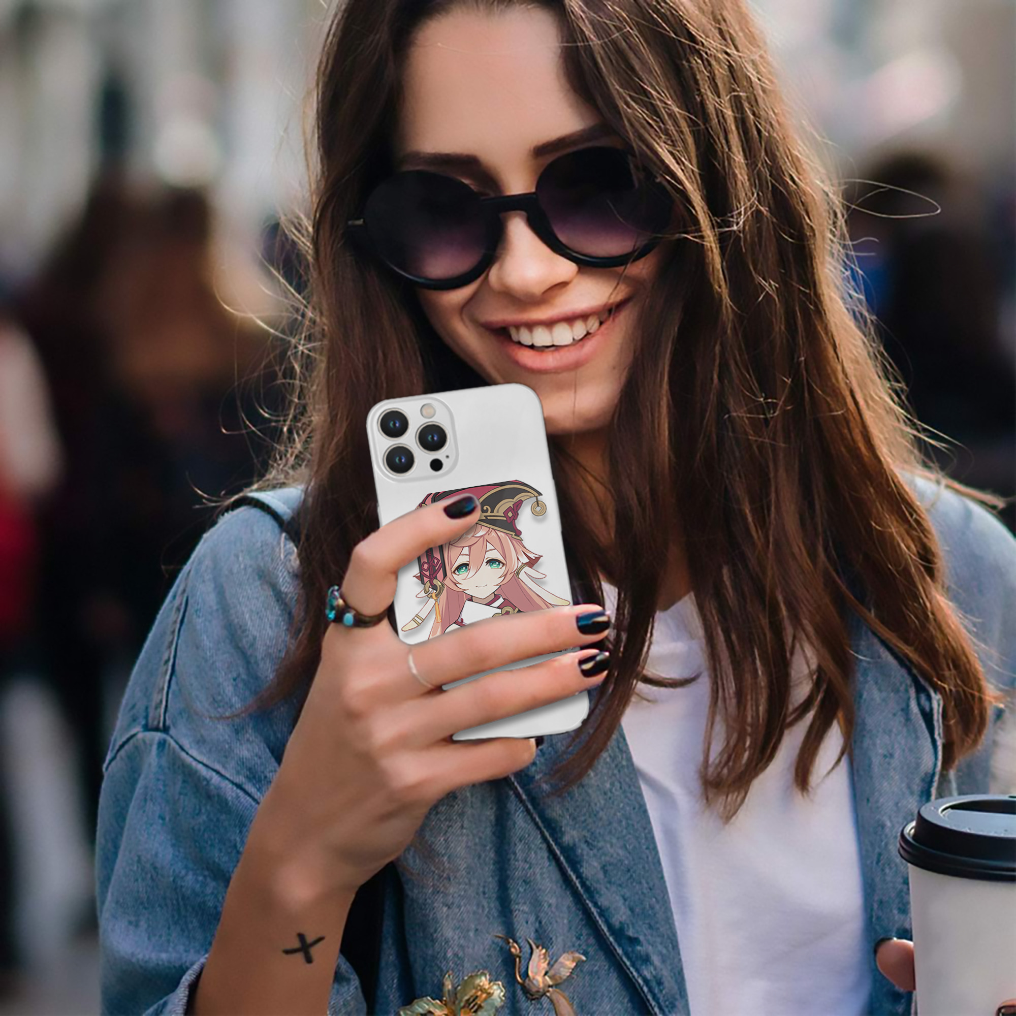 げんし神 ヤンフェイ genshin Yanfei 【iPhone 14シリーズ対応】ハードケース