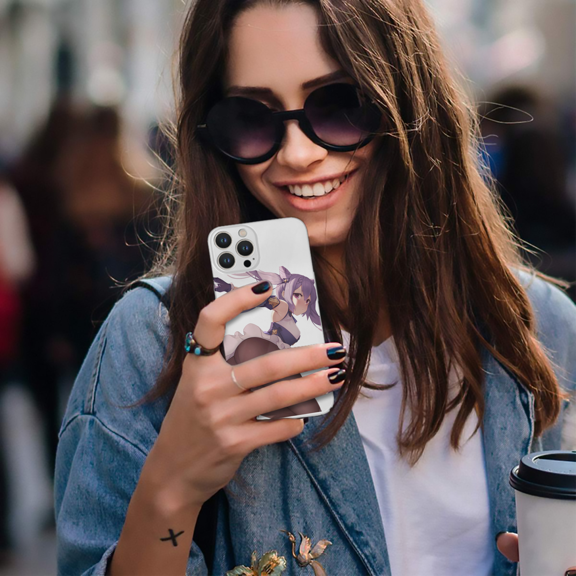 げんし神 刻晴 こくせい genshin Kokusei 【iPhone 14シリーズ対応】ハードケース