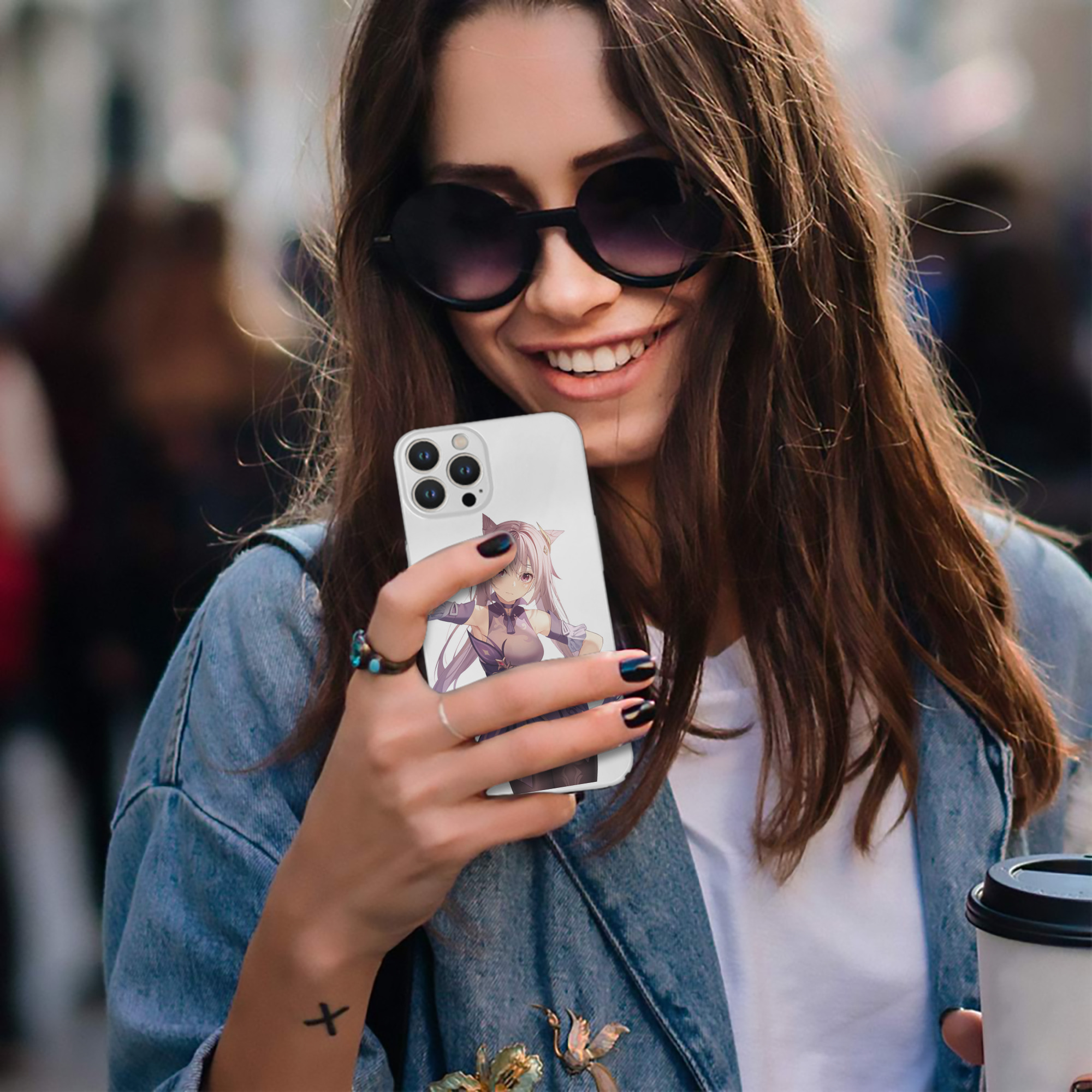 げんし神 刻晴 こくせい genshin Kokusei 【iPhone 14シリーズ対応】ハードケース