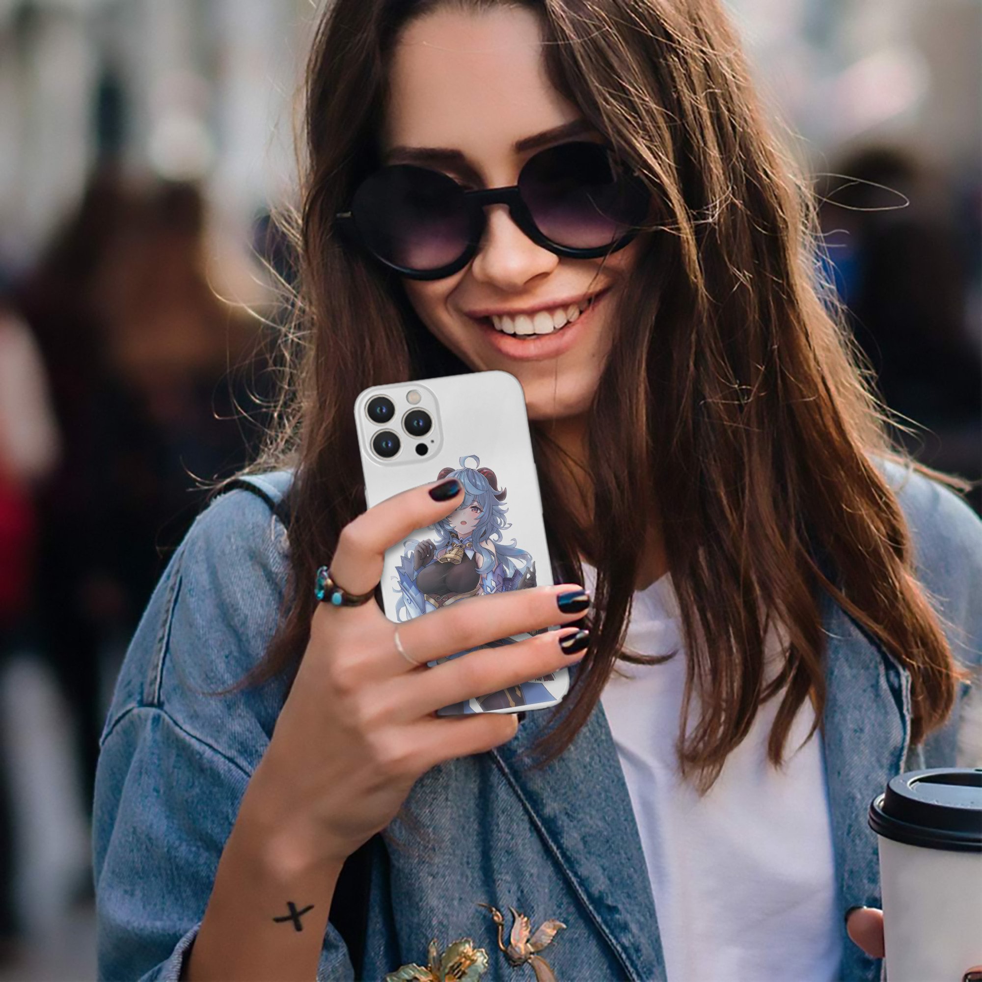 げんし神 甘雨 かんう genshin Ganyu 【iPhone 14シリーズ対応】ハードケース